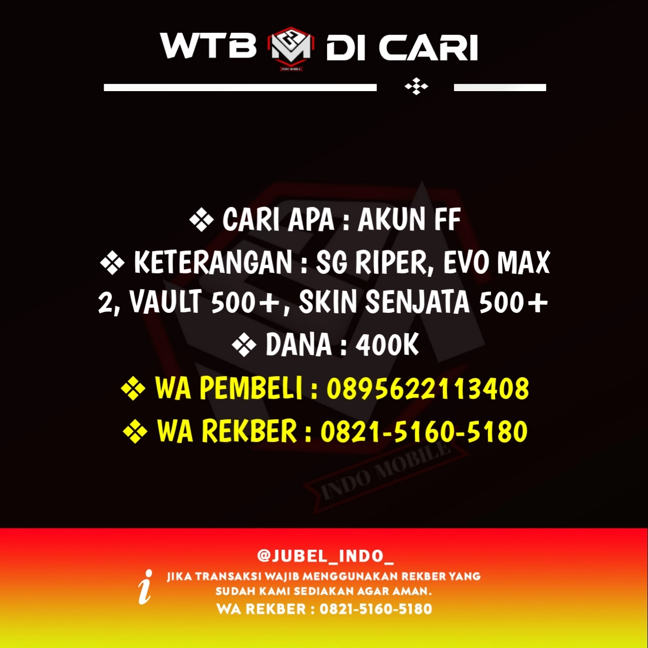 CARI AKUN FF #FF677