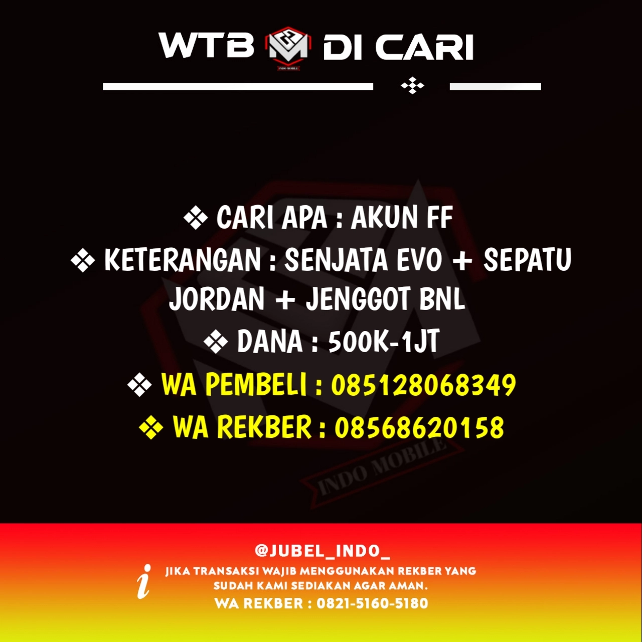 CARI AKUN FF #FF896