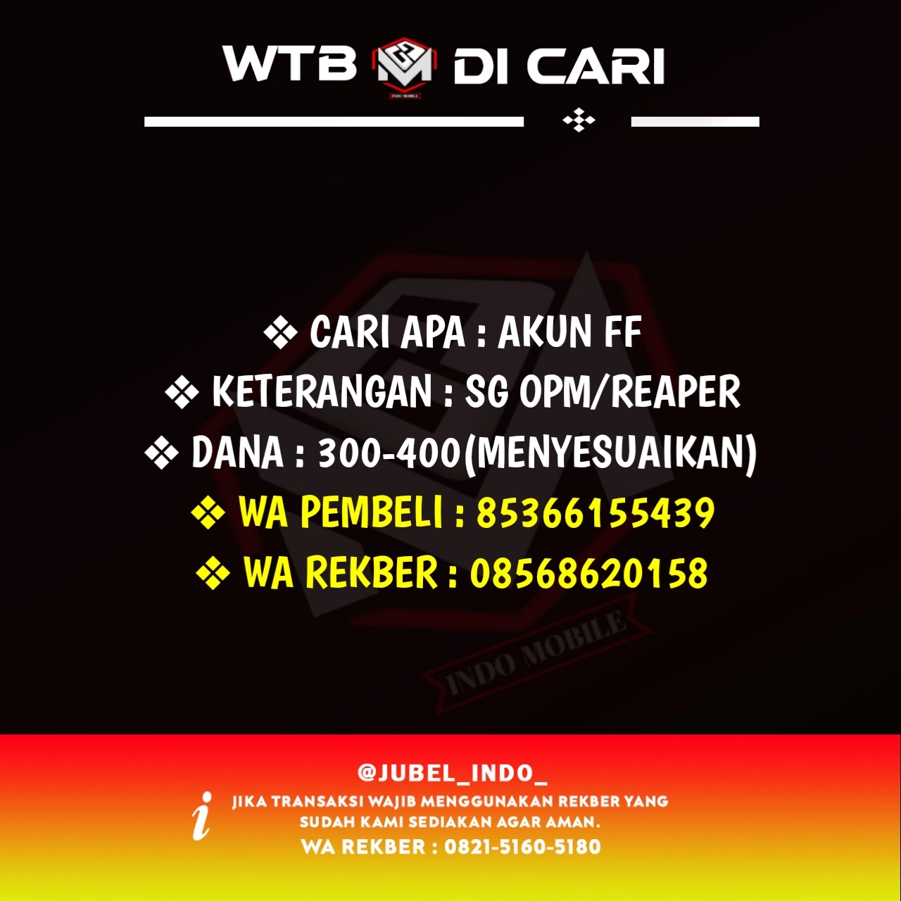 CARI AKUN FF #FF898