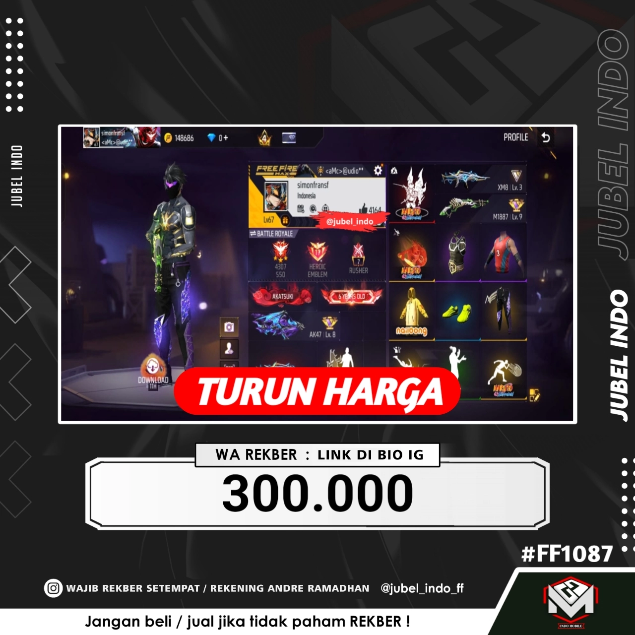 STOK FF #FF1087