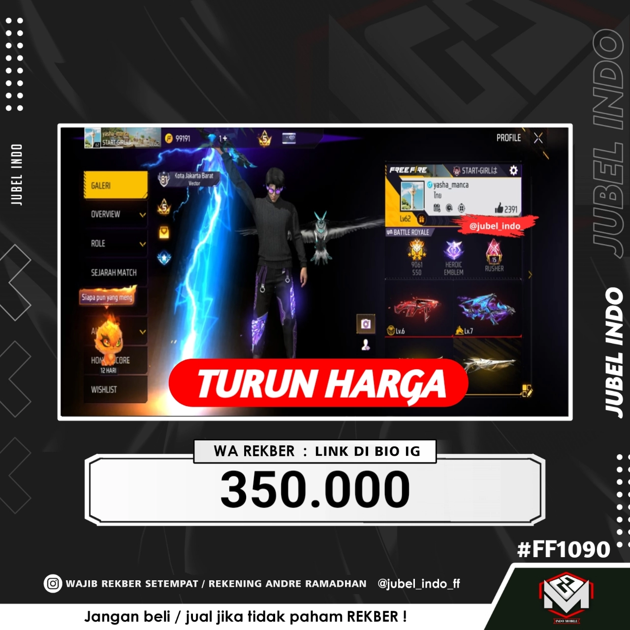 STOK FF #FF1090