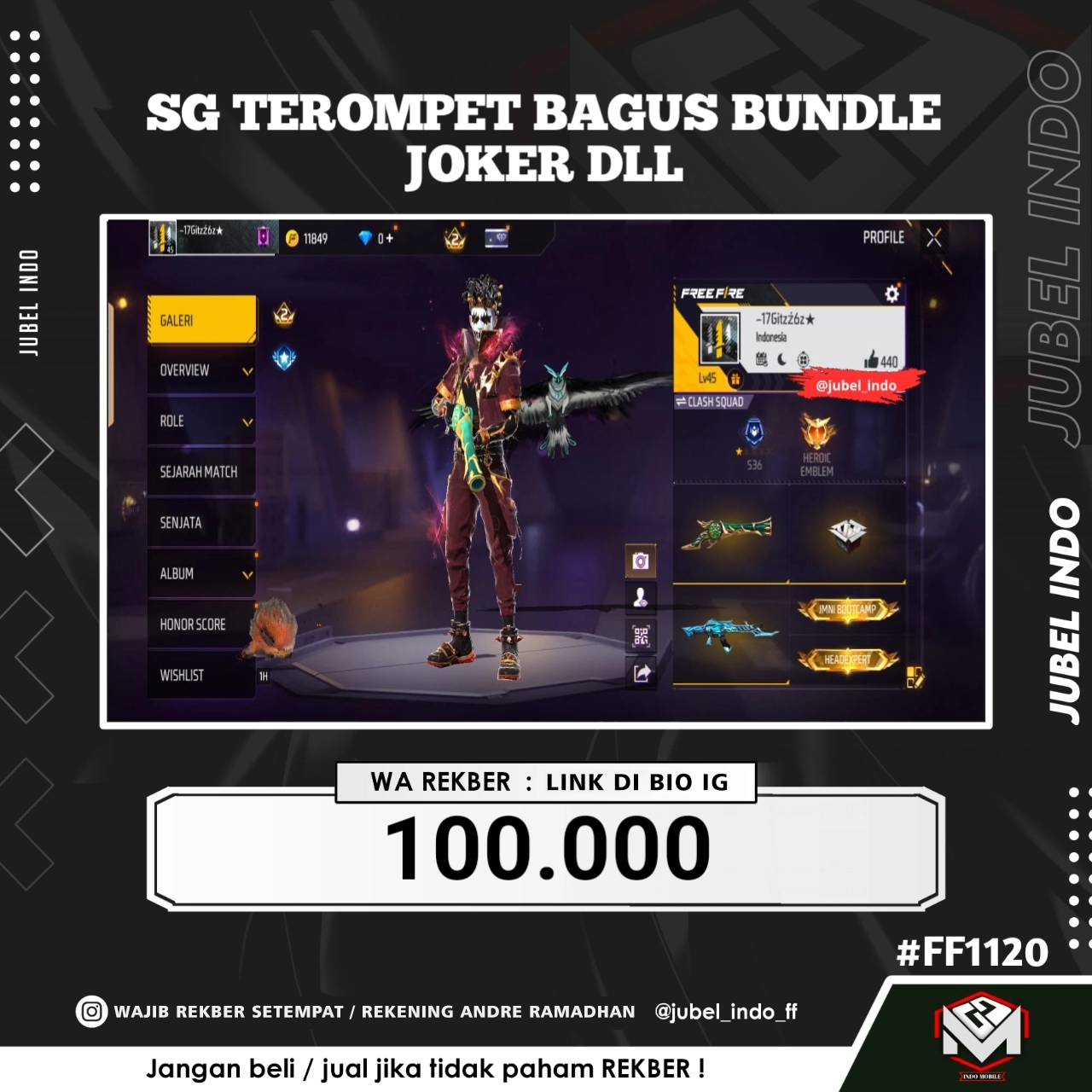 STOK FF #FF1120