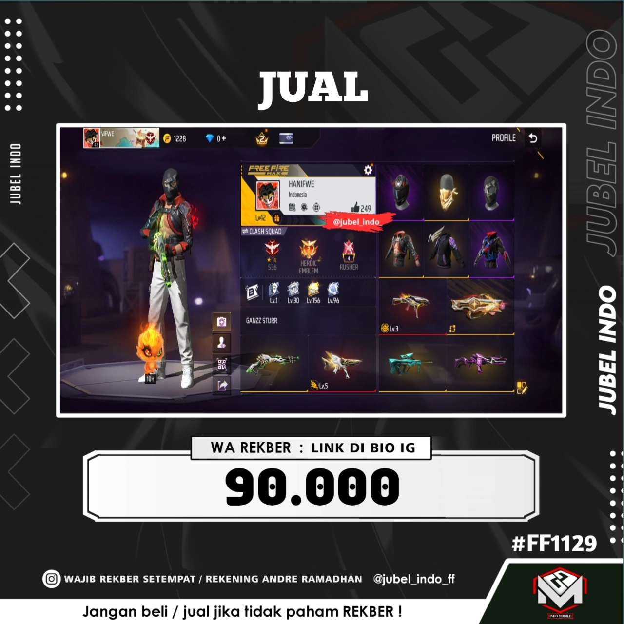 STOK FF #FF1129