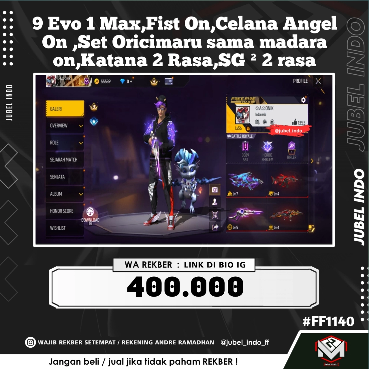 STOK FF #FF1140