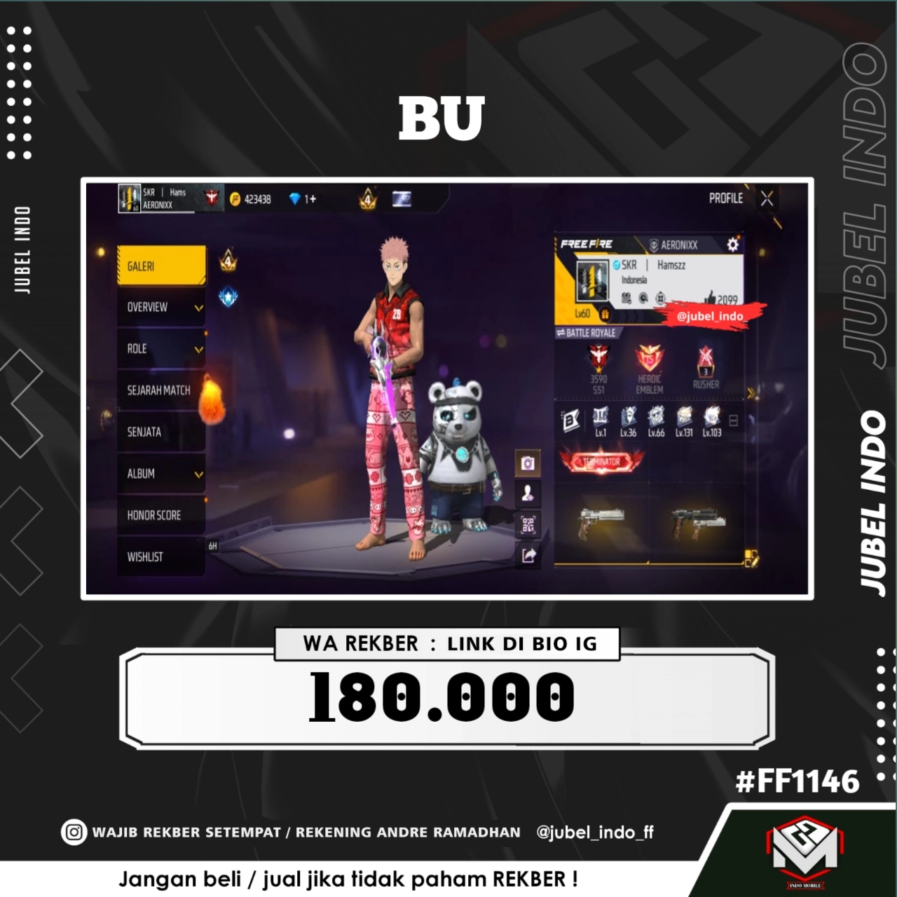 STOK FF #FF1146