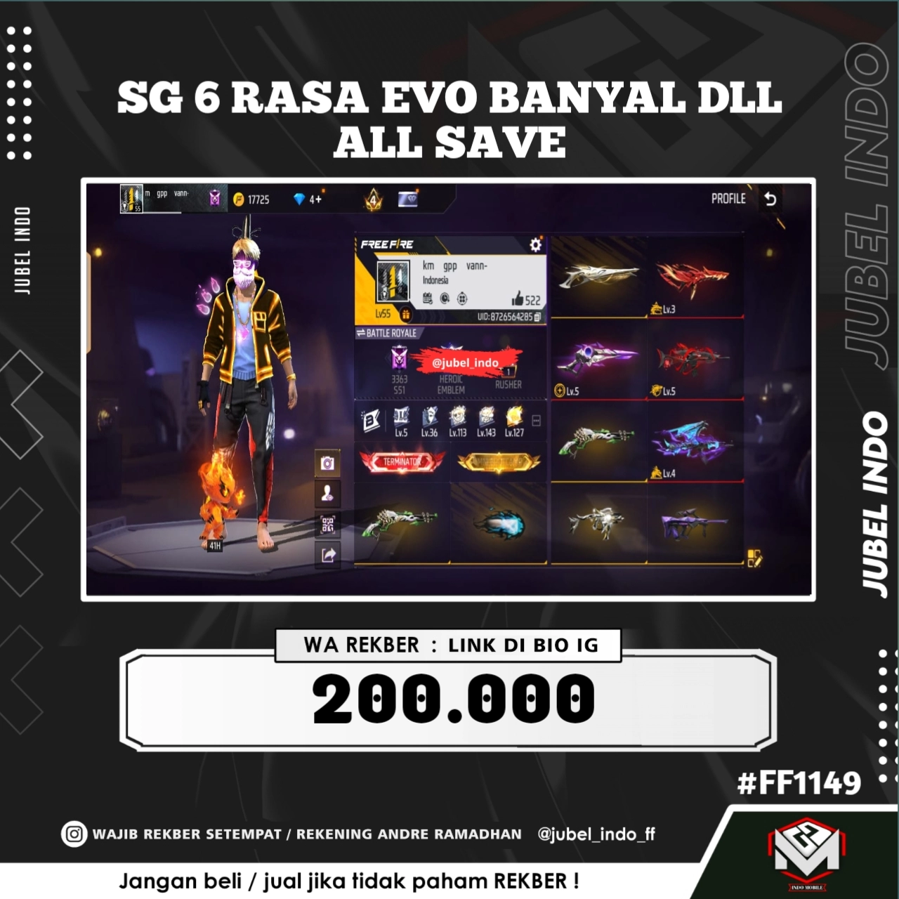 STOK FF #FF1149