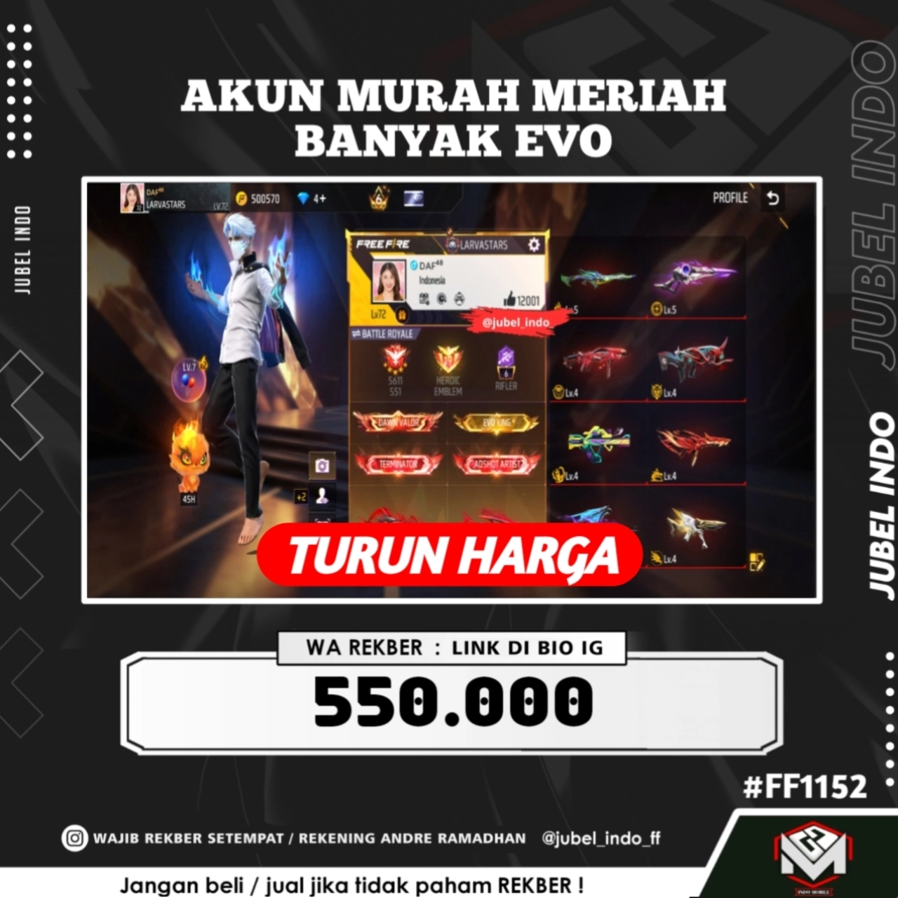 STOK FF #FF1152