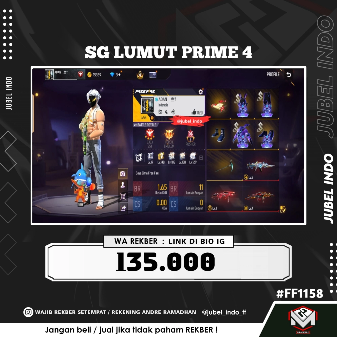 STOK FF #FF1158