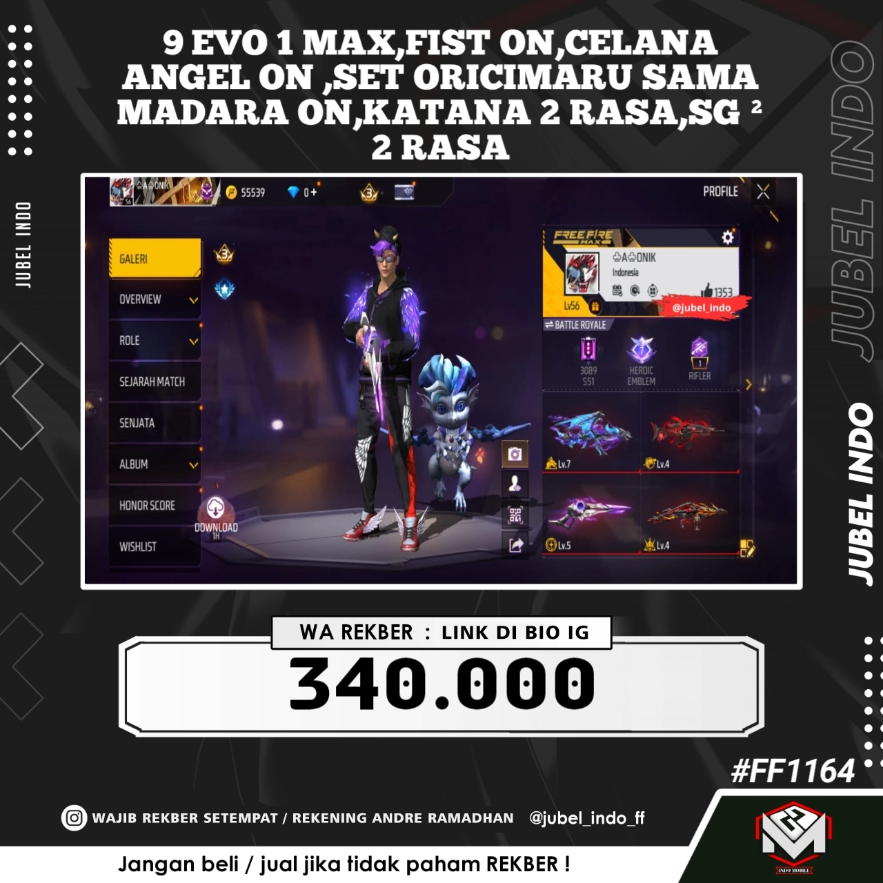 STOK FF #FF1164