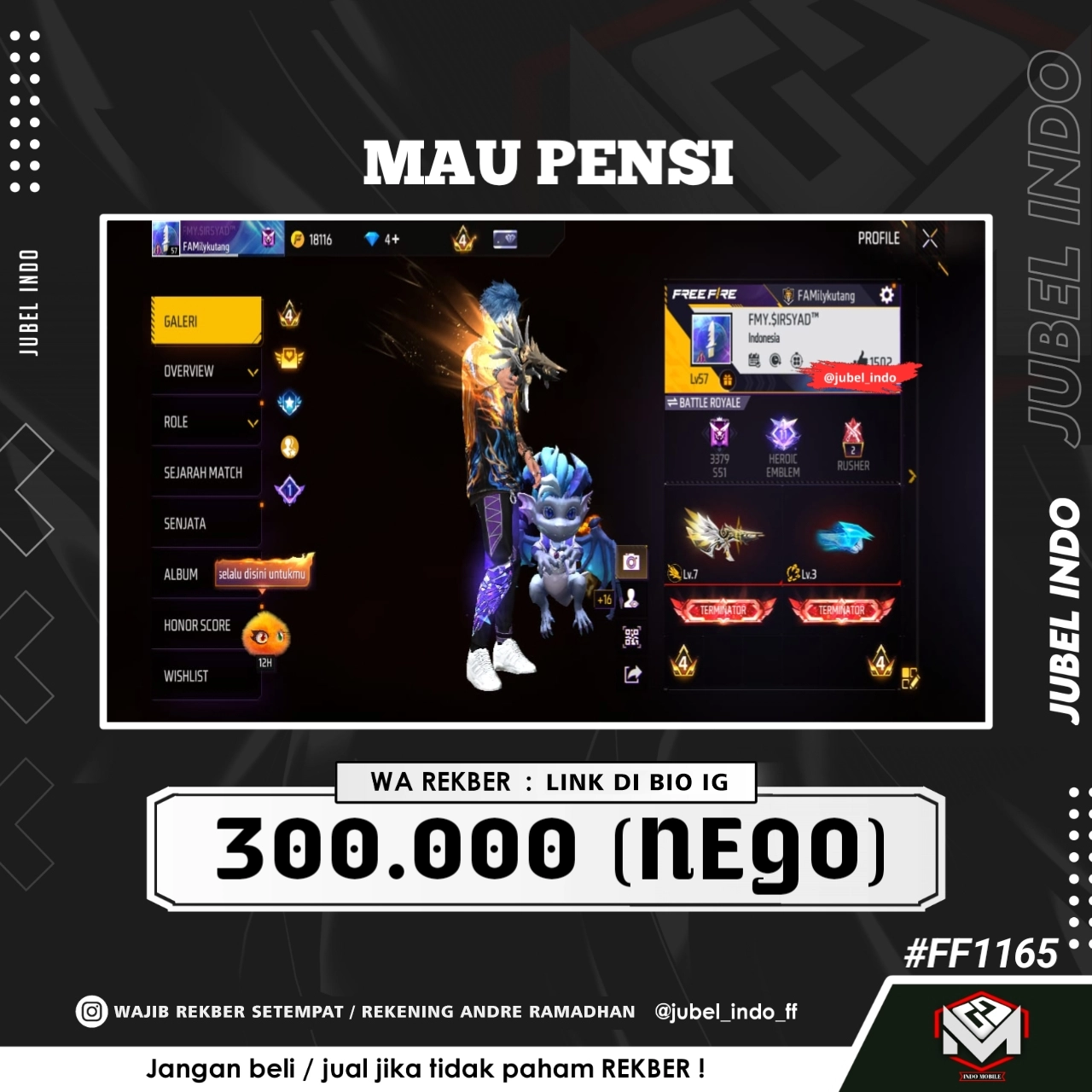 STOK FF #FF1165
