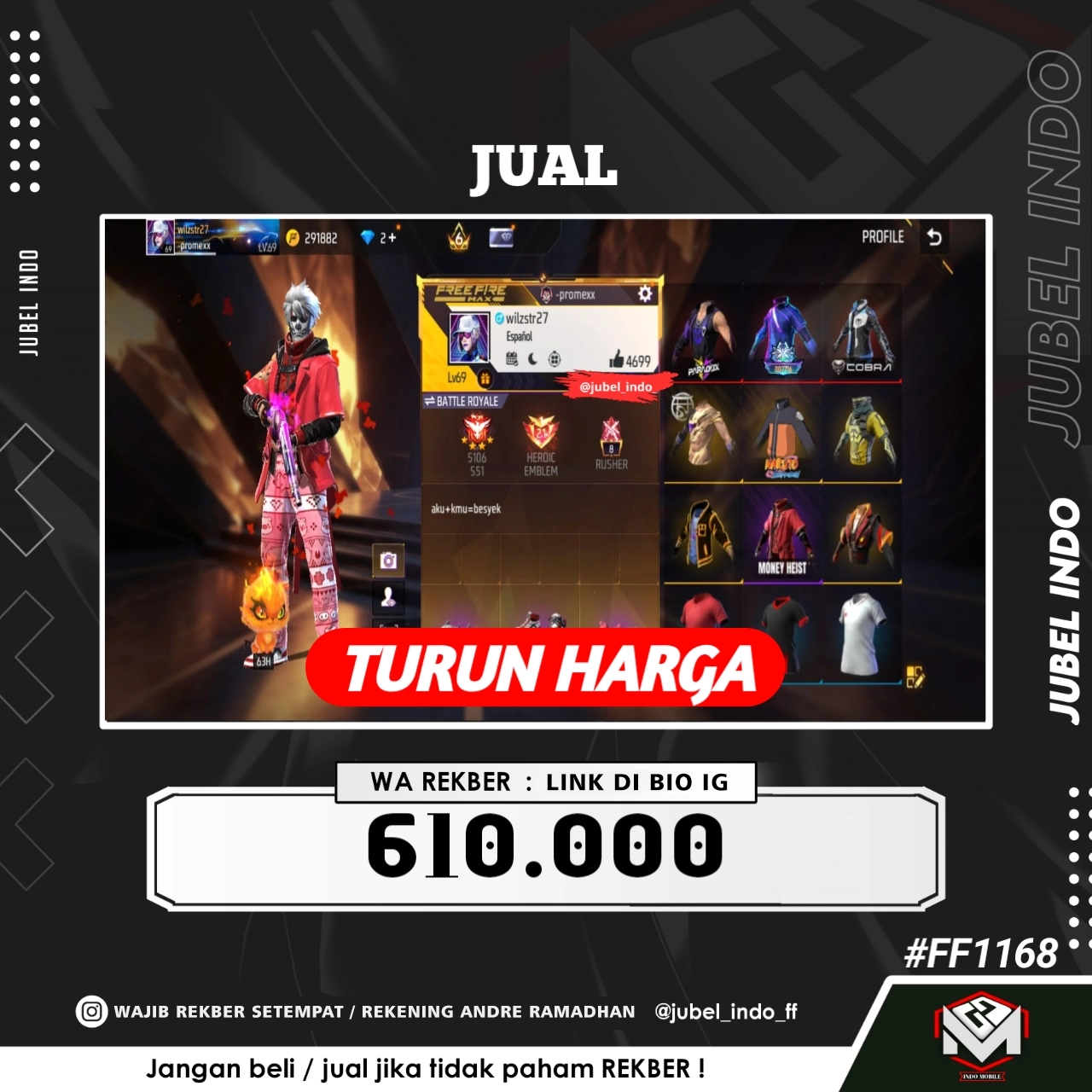 STOK FF #FF1168
