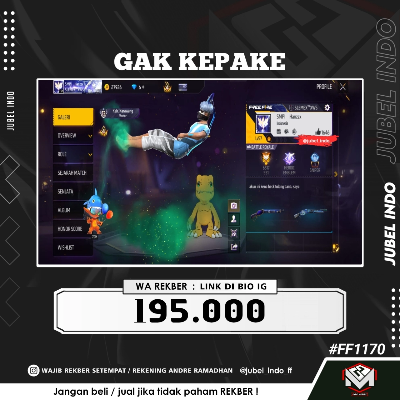 STOK FF #FF1170