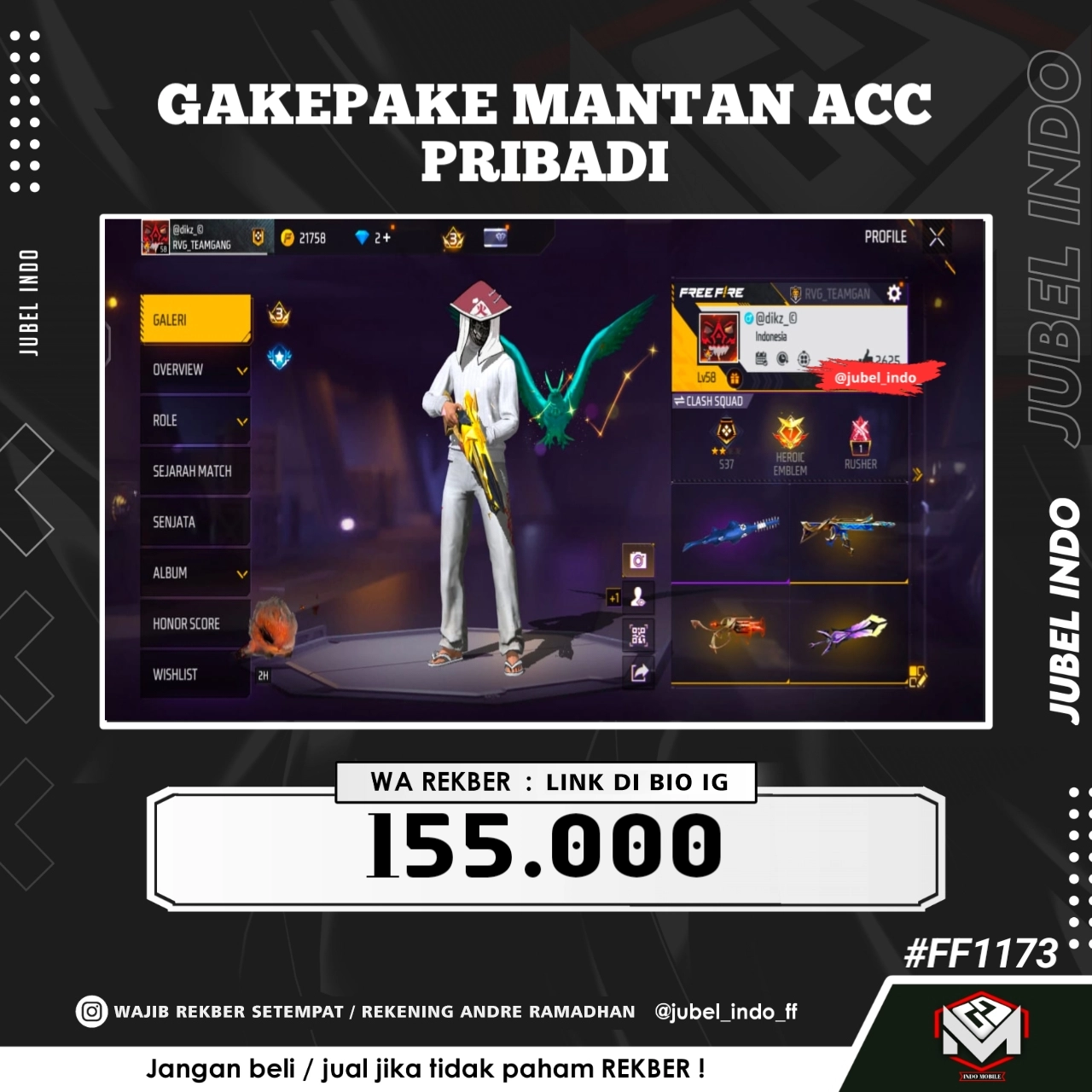 STOK FF #FF1173