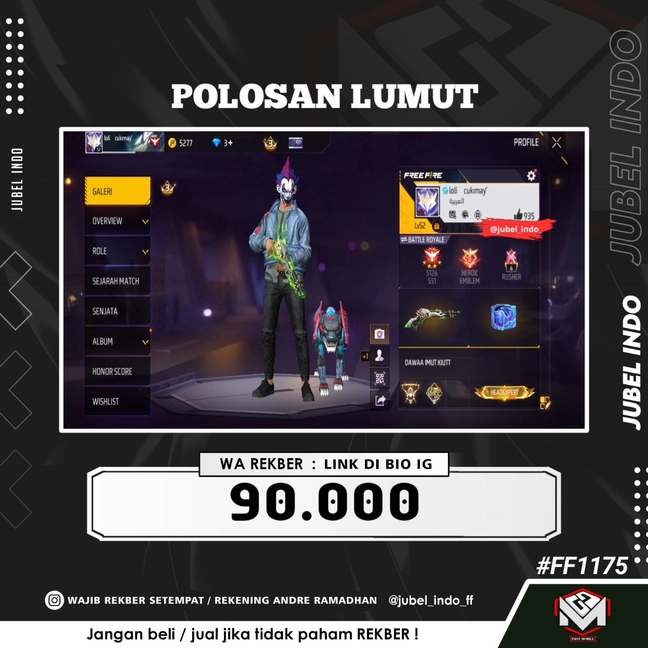 STOK FF #FF1175