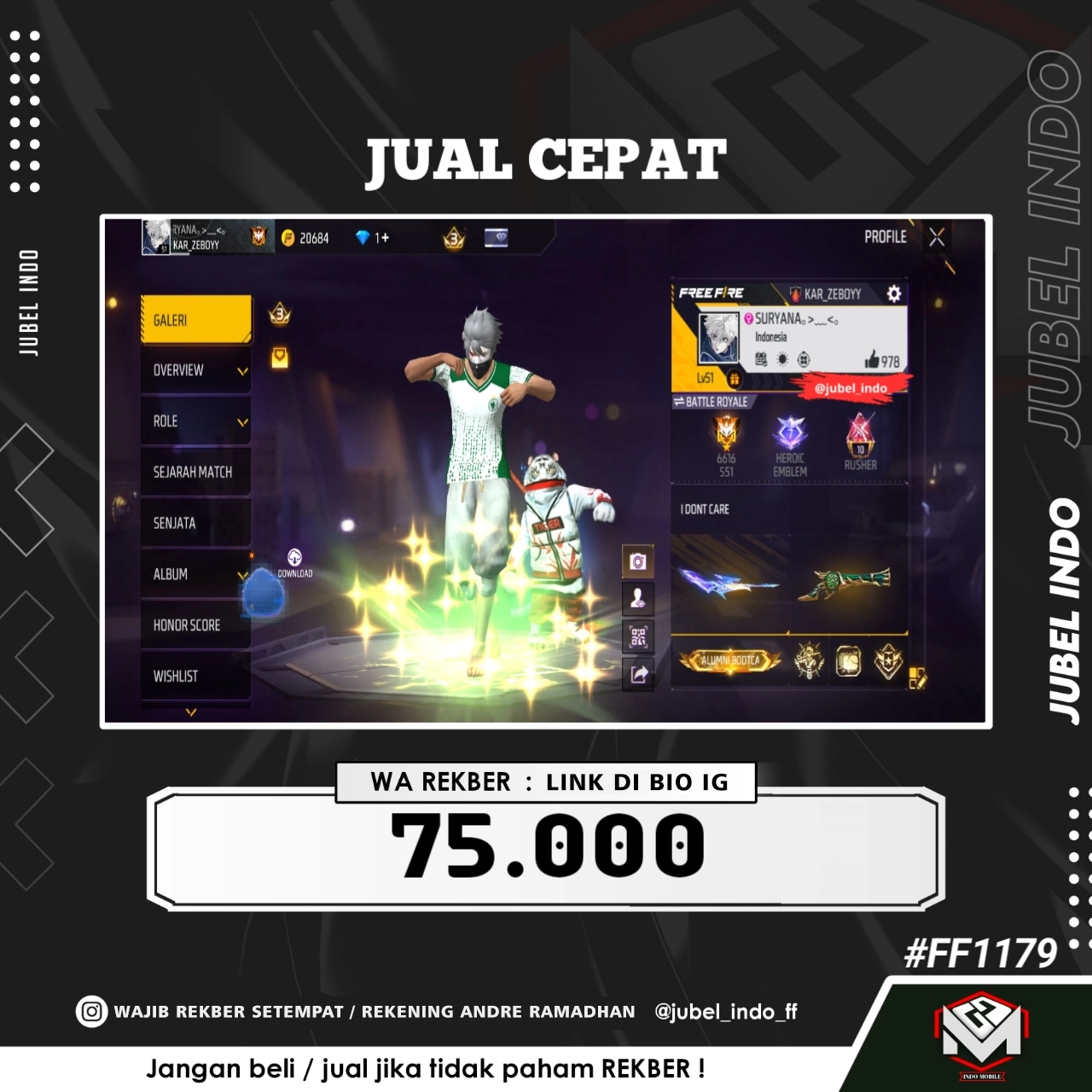 STOK FF #FF1179