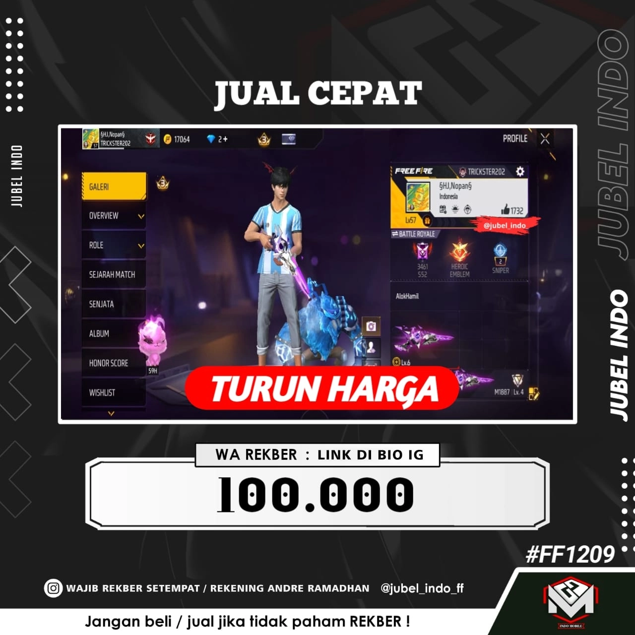 STOK FF #FF1209