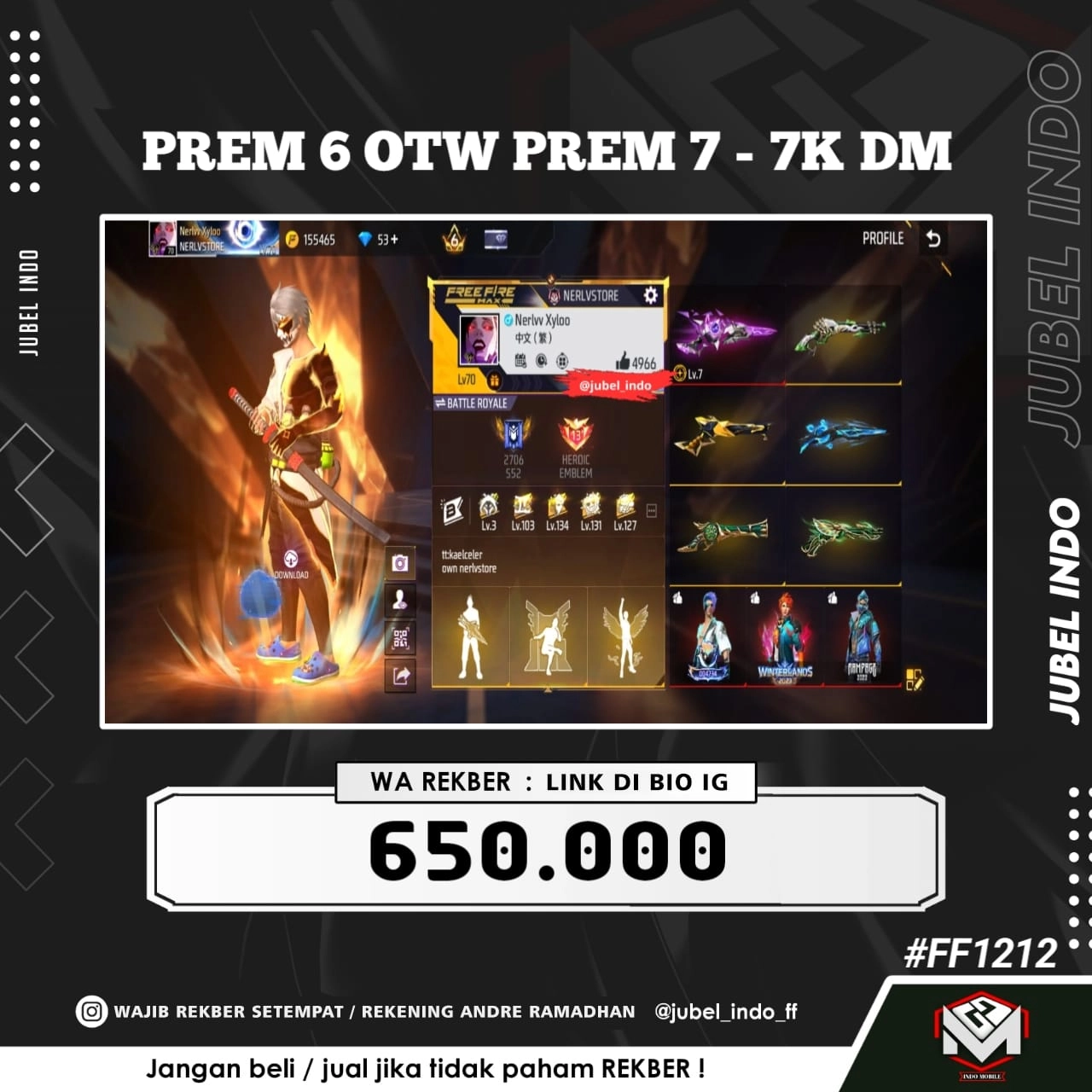 STOK FF #FF1212