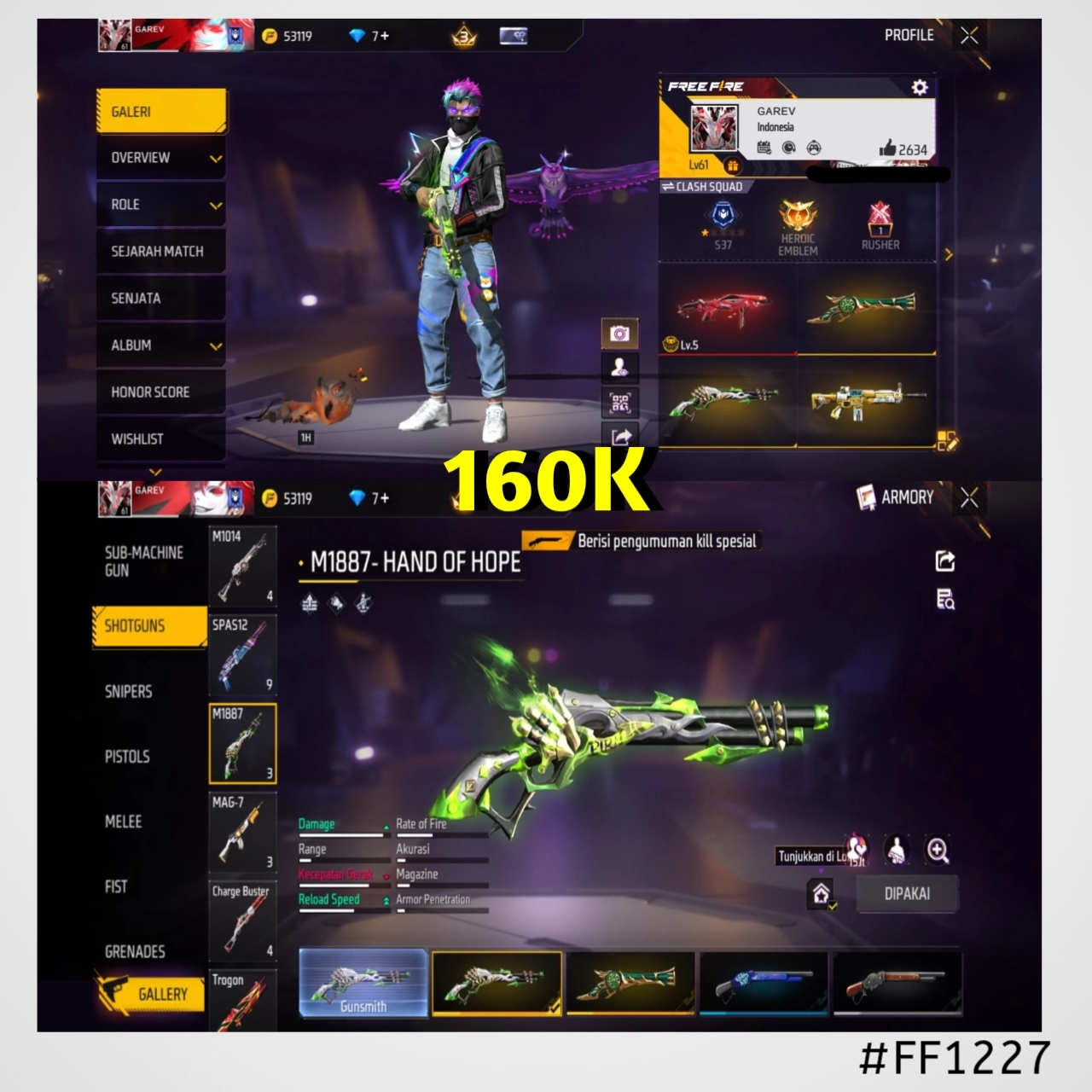 STOK FF #FF1227