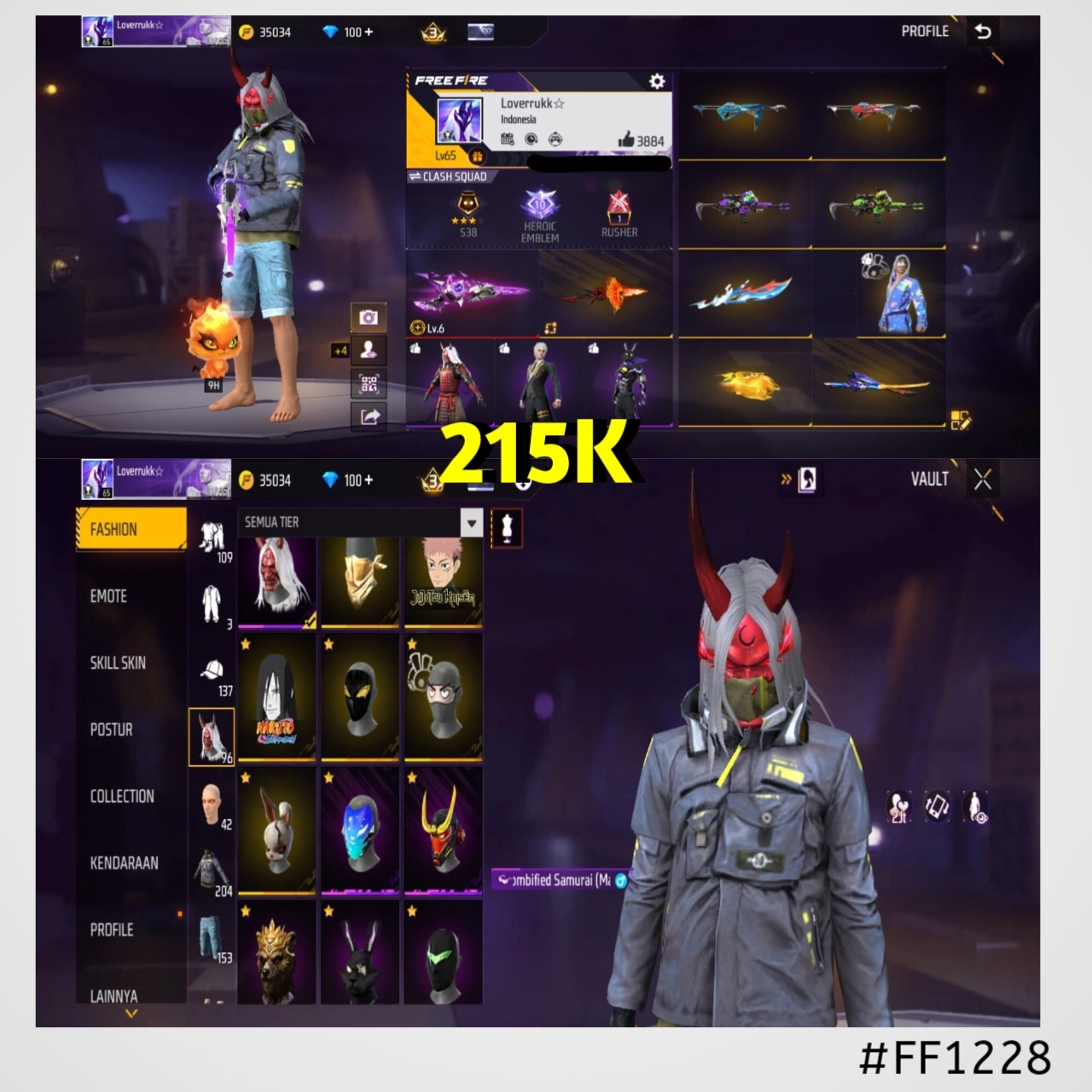 STOK FF #FF1228