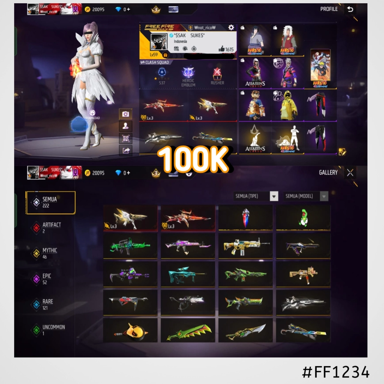 STOK FF #FF1234