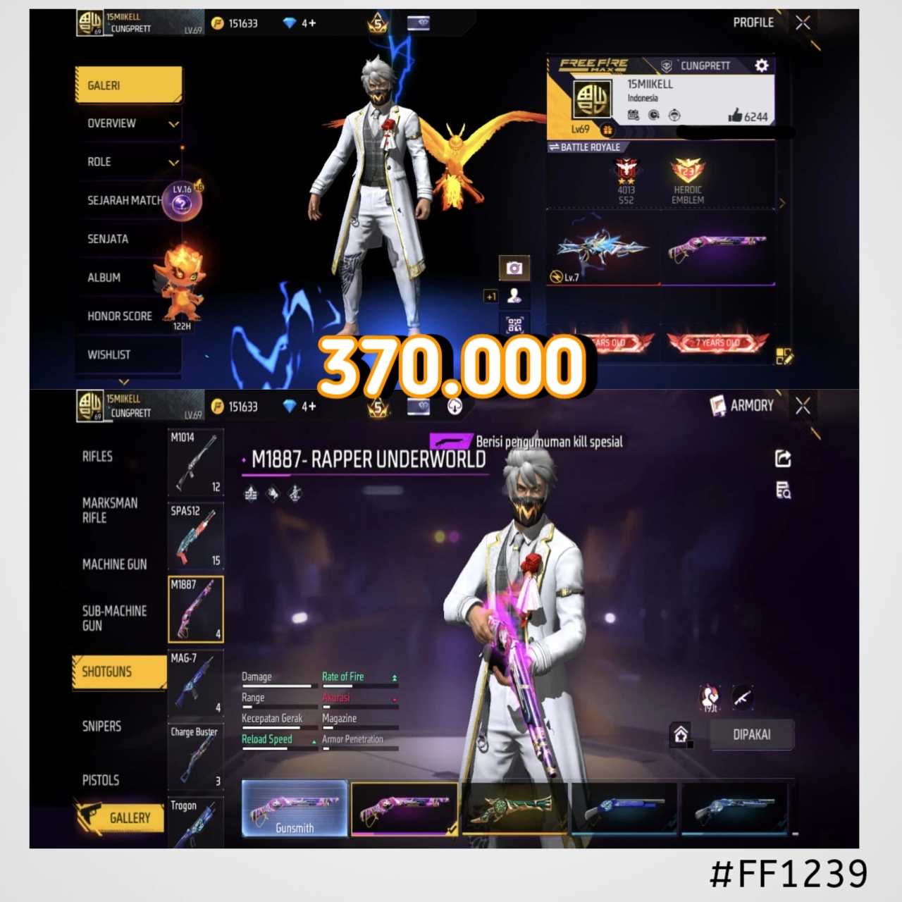 STOK FF #FF1239