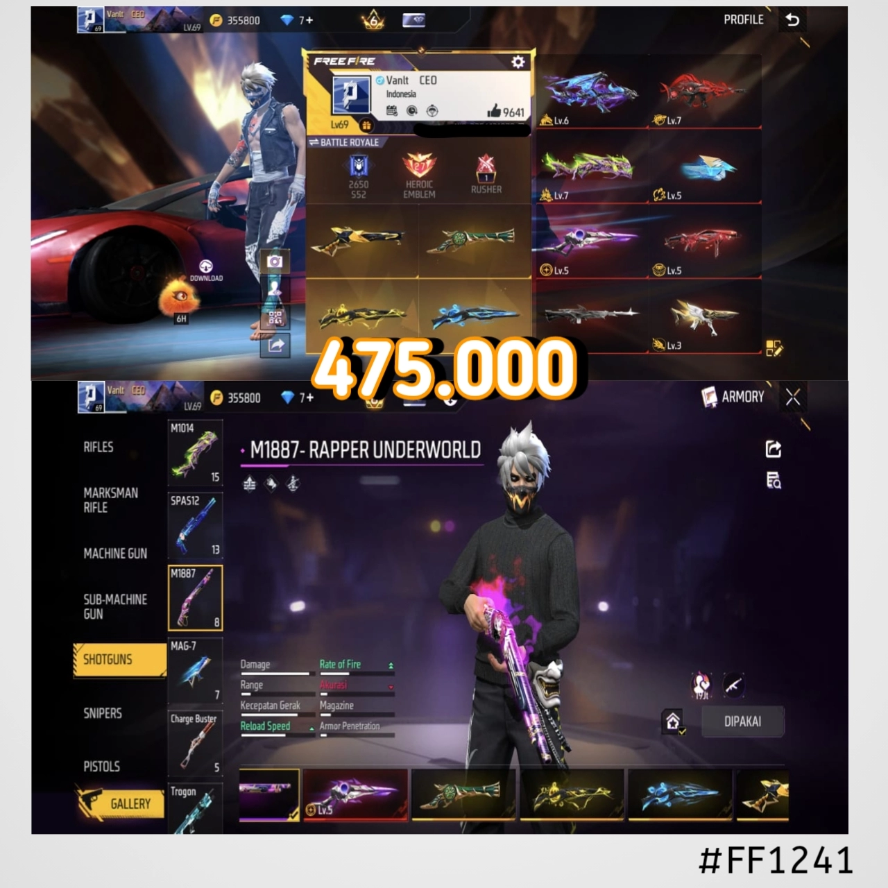 STOK FF #FF1241