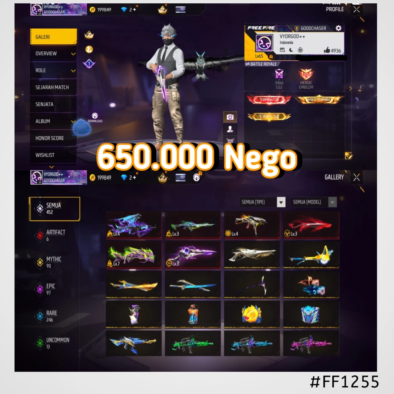 STOK FF #FF1255