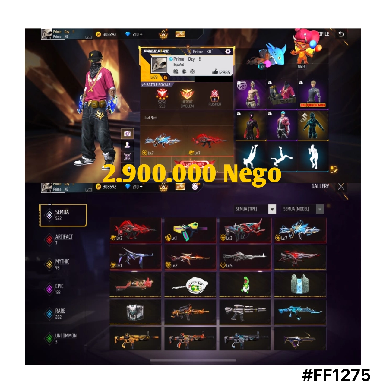 STOK FF #FF1275