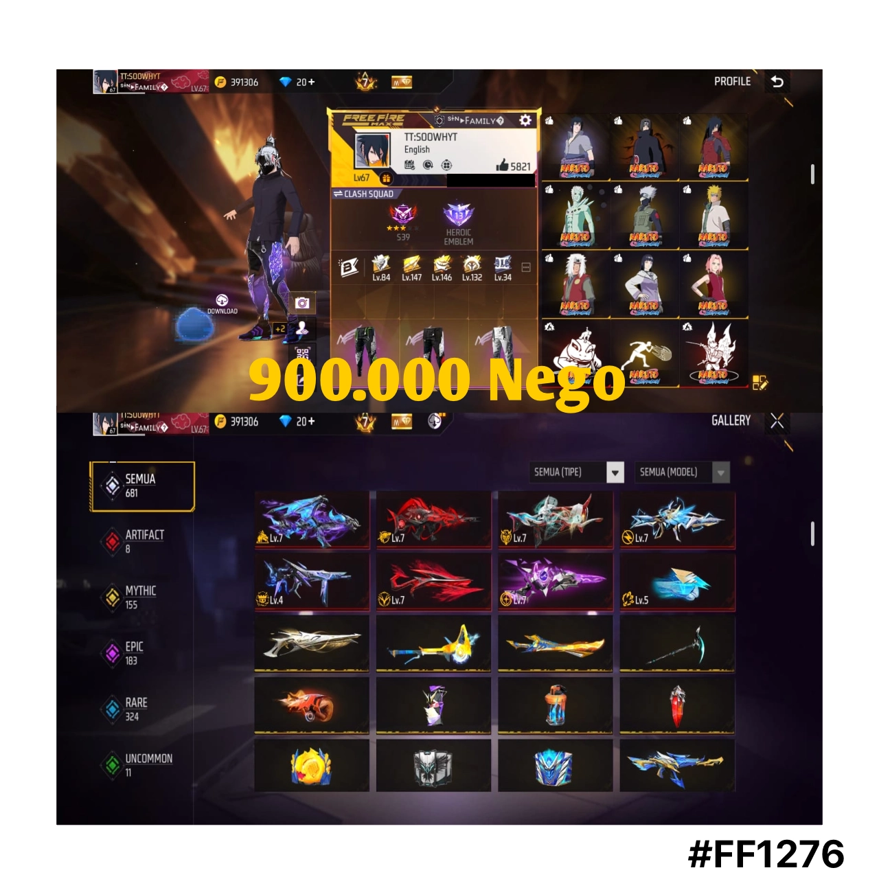 STOK FF #FF1276