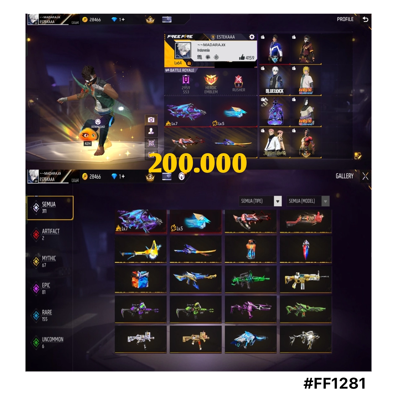 STOK FF #FF1281