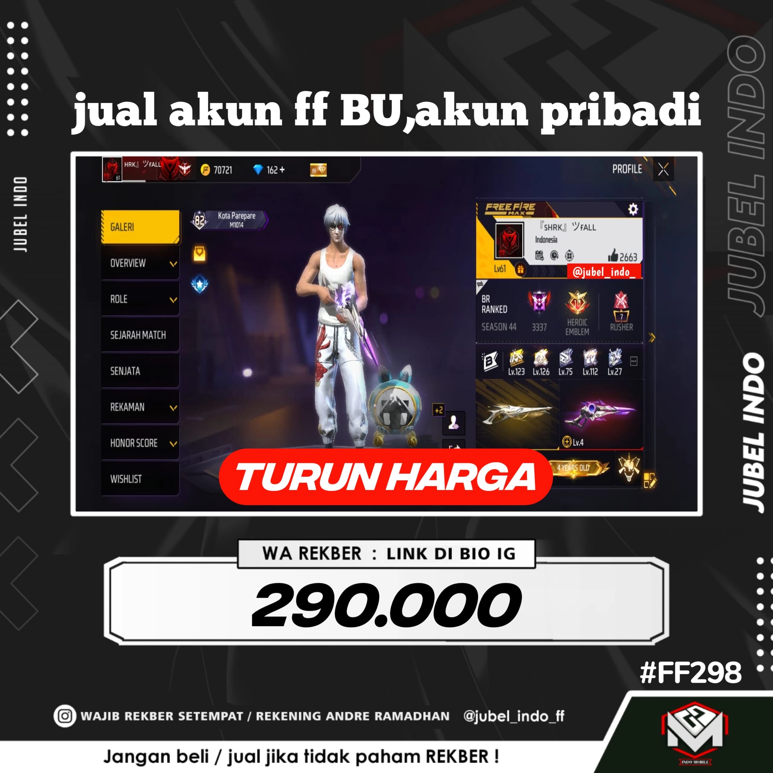 STOK FF #FF298