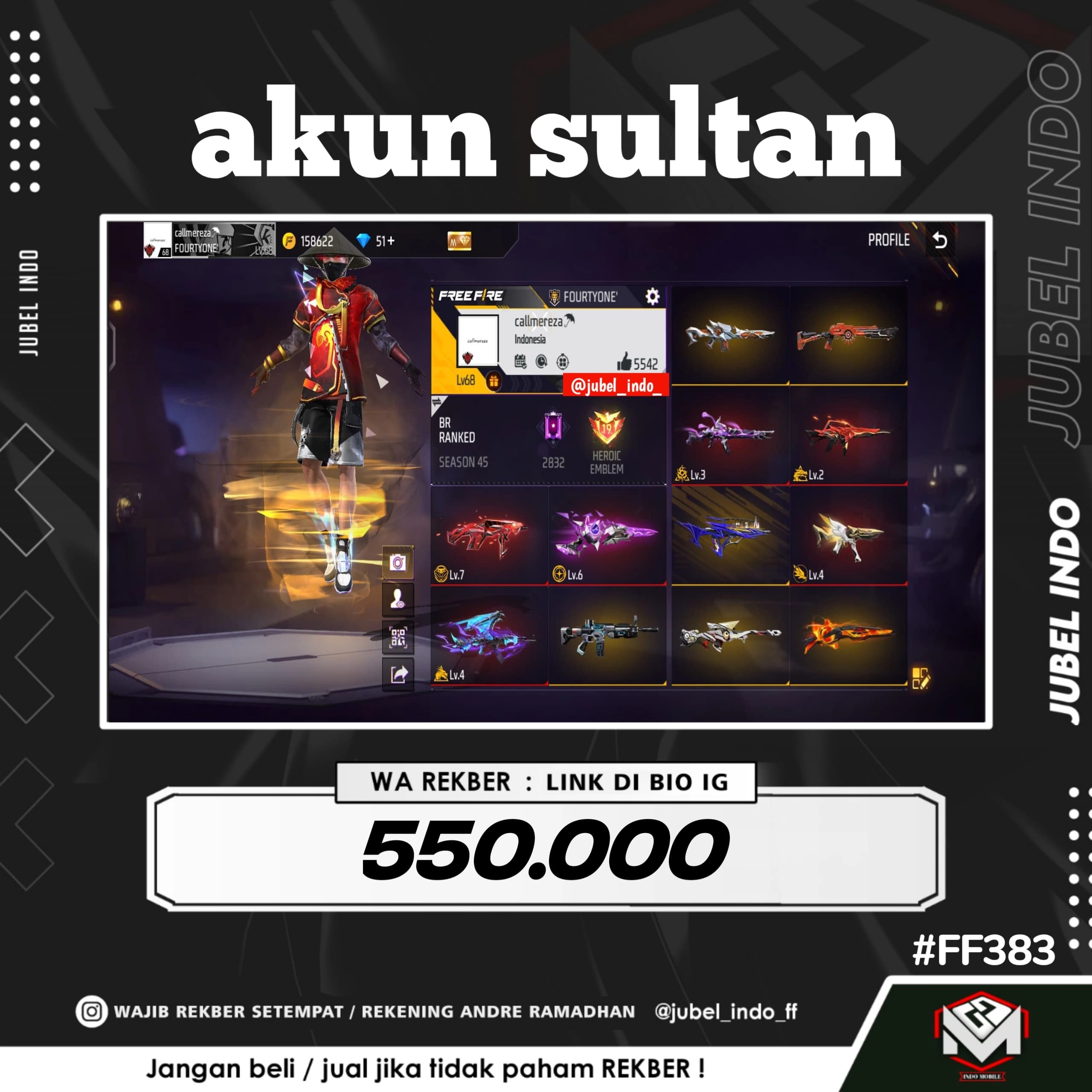 STOK FF #FF383