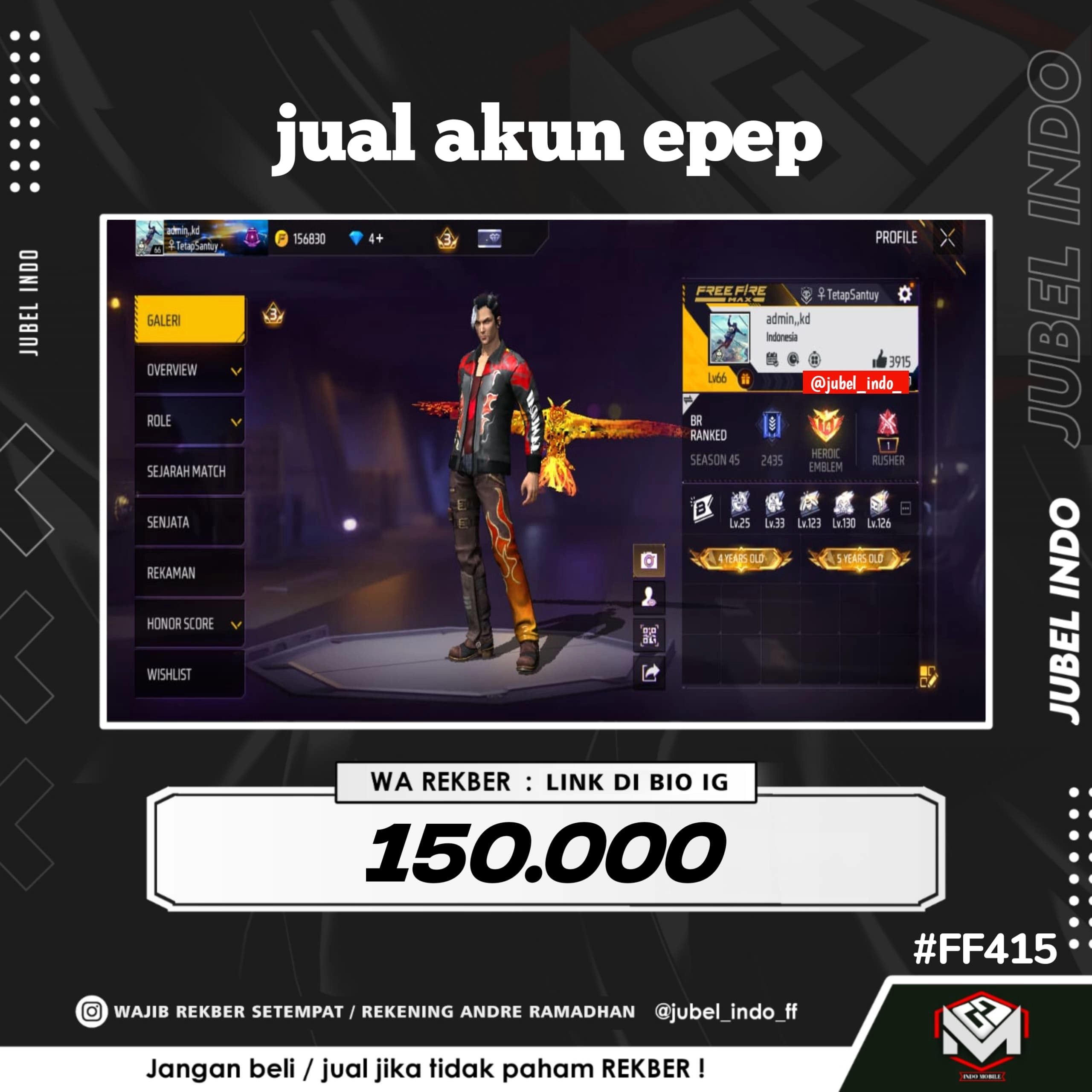 STOK FF #FF415
