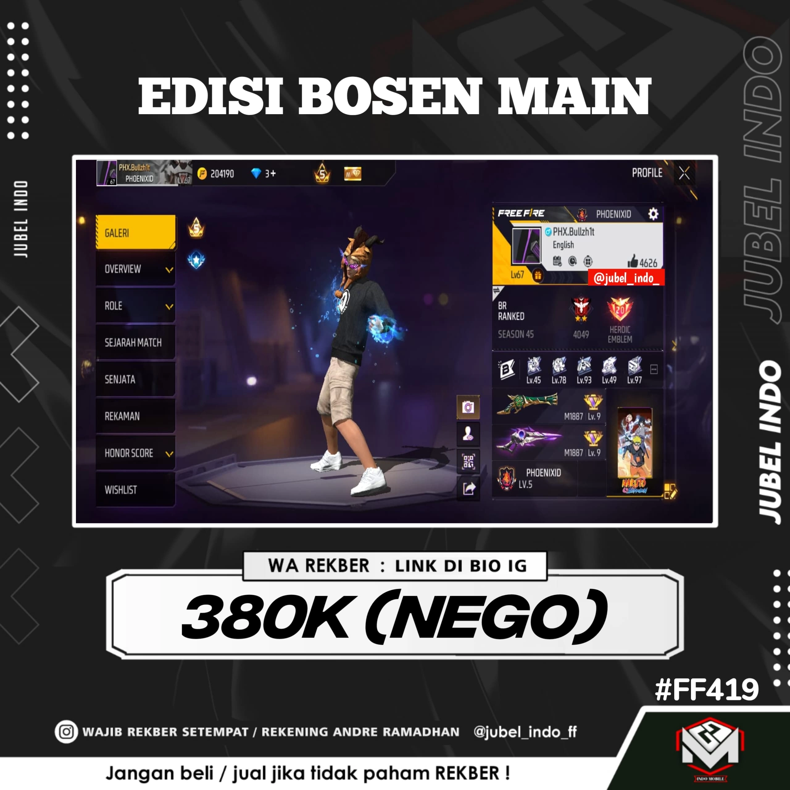 STOK FF #FF419