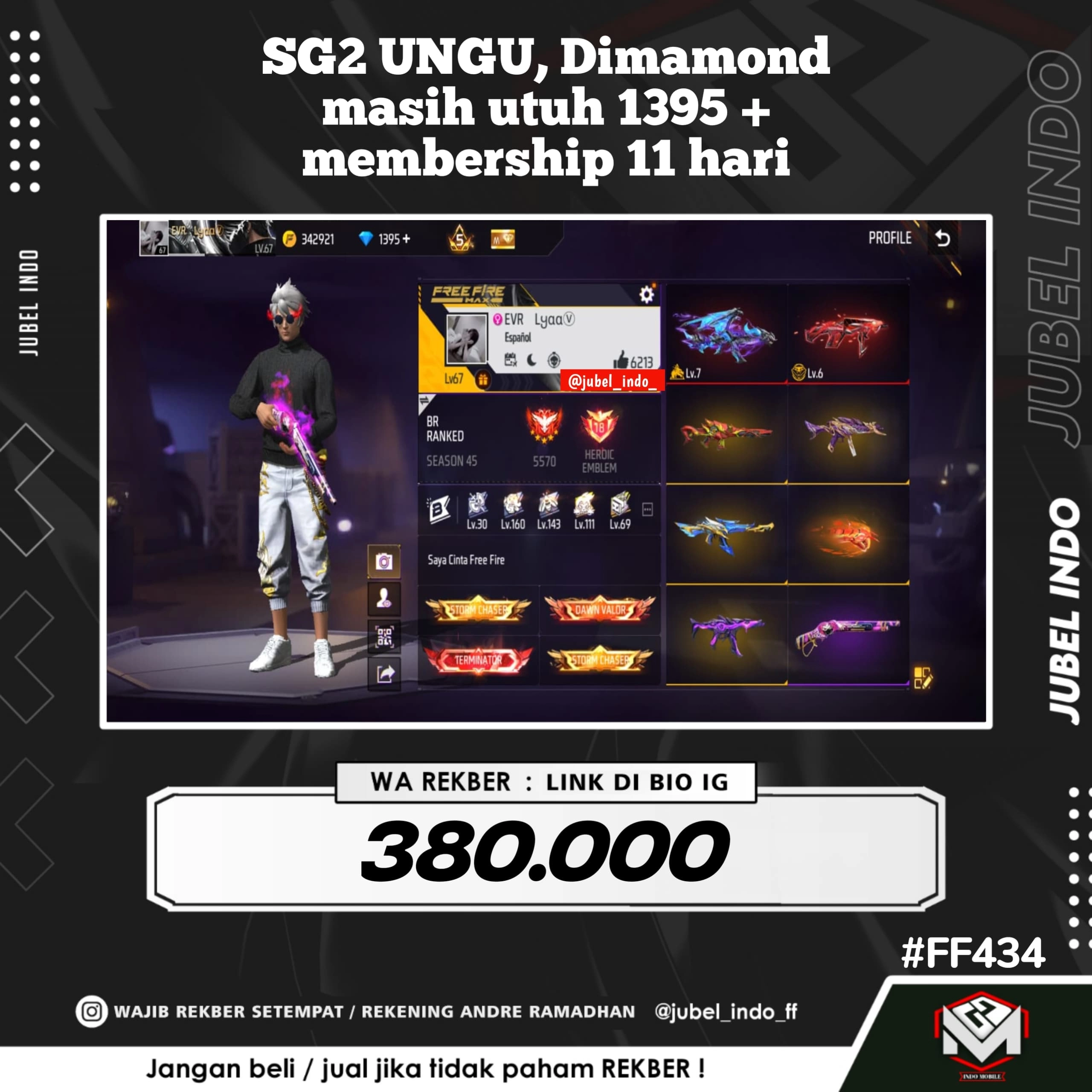 STOK FF #FF434