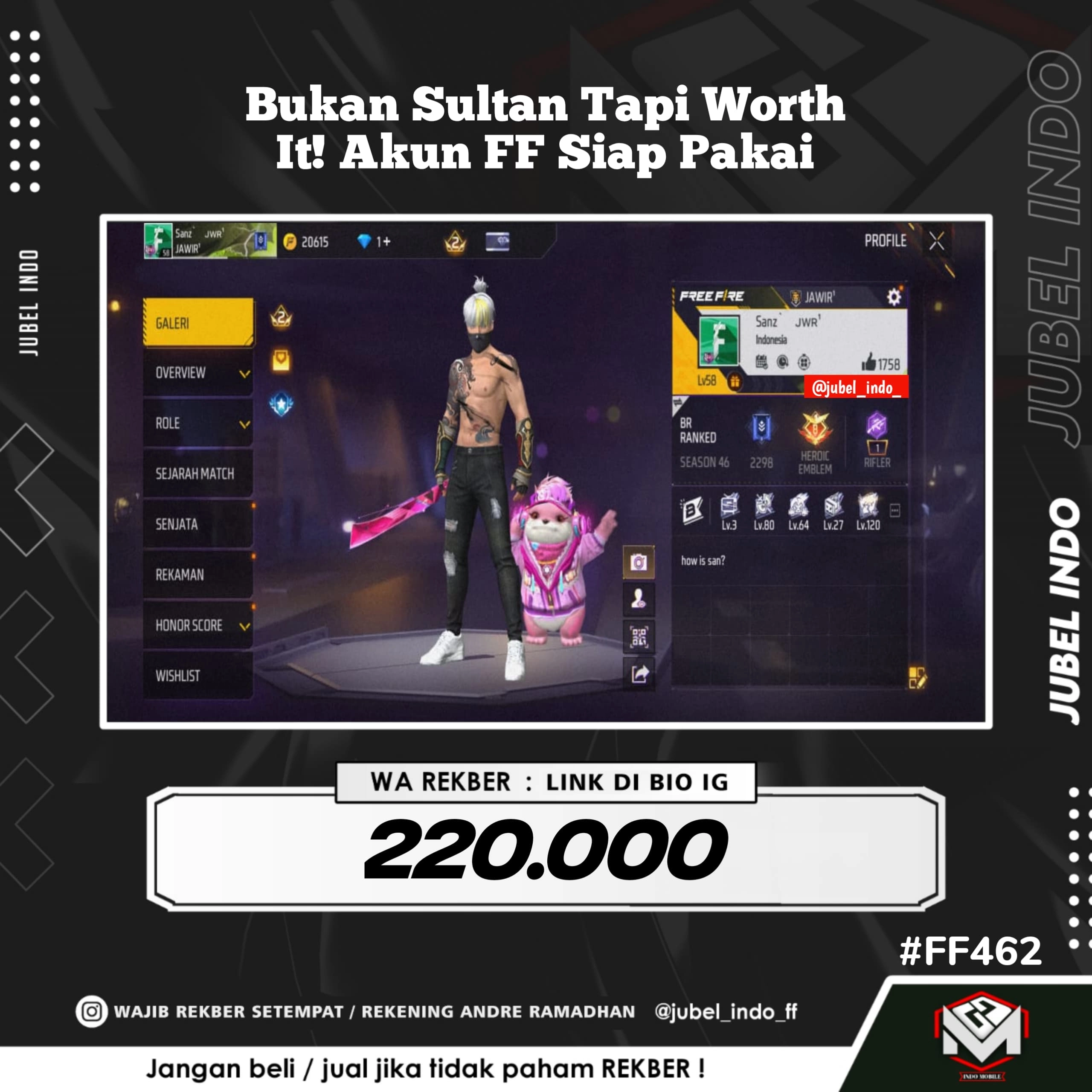 STOK FF #FF462