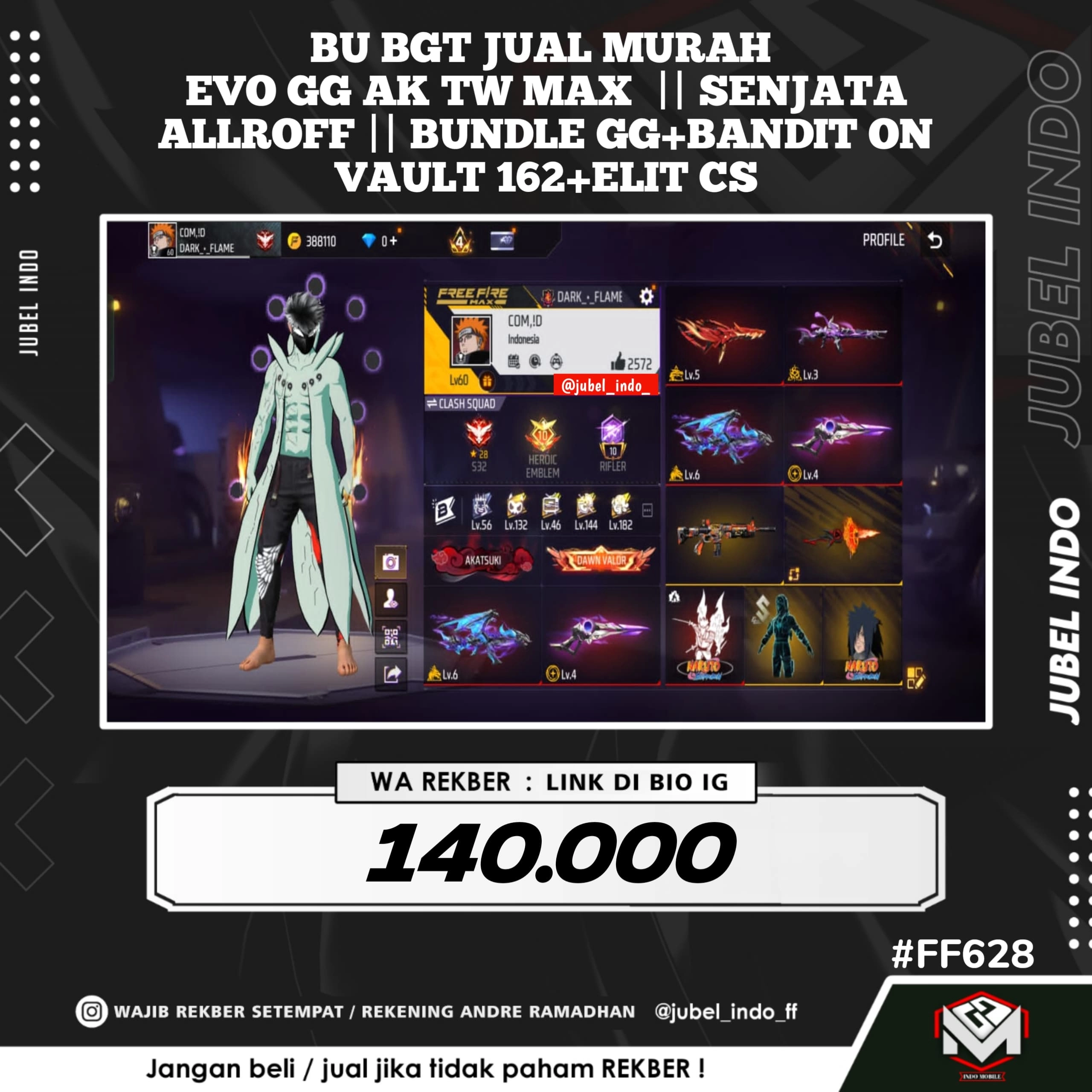 STOK FF #FF628