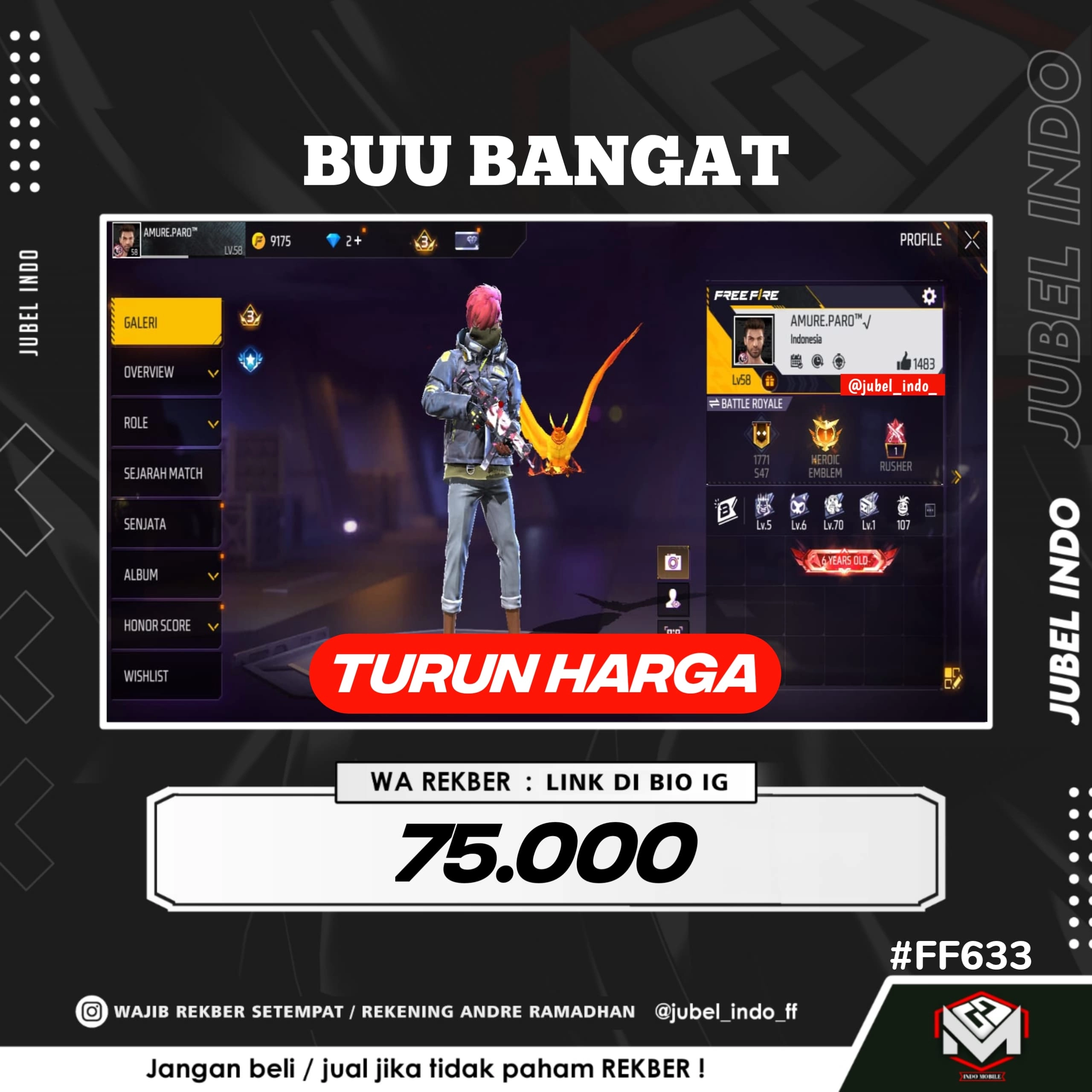 STOK FF #FF633