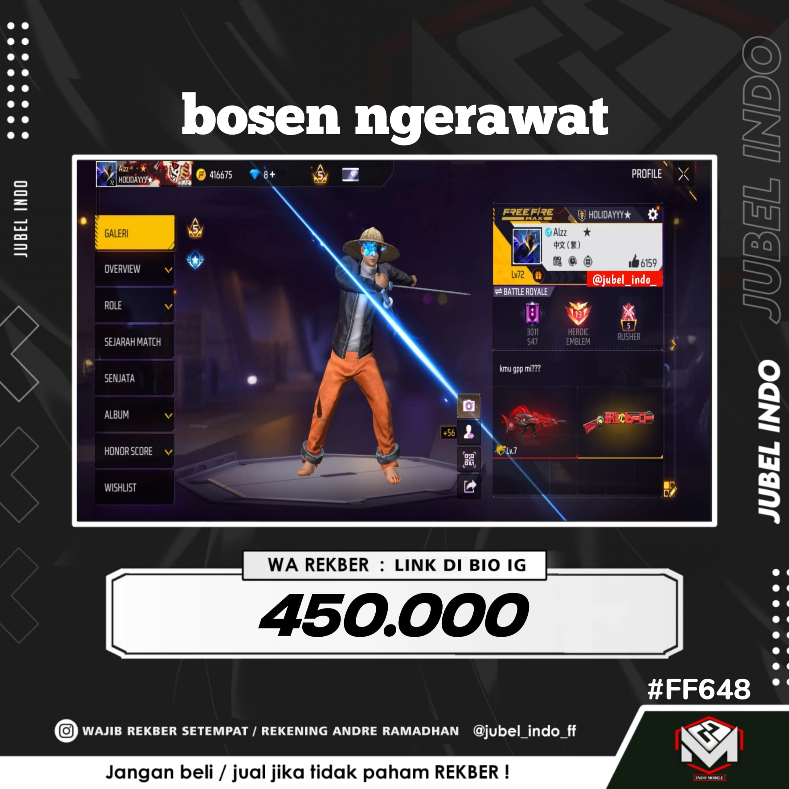 STOK FF #FF648