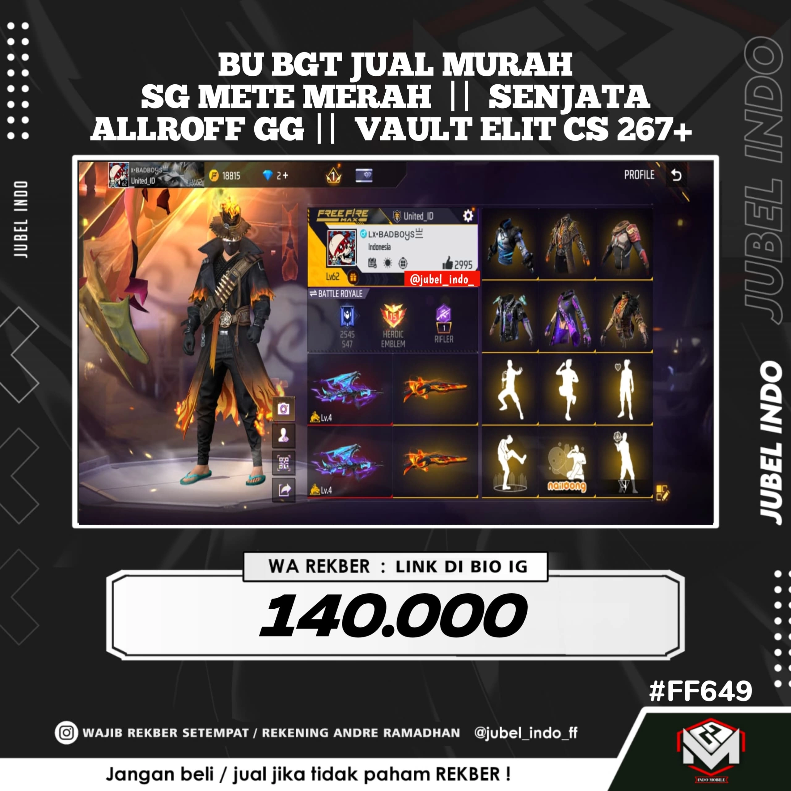 STOK FF #FF649
