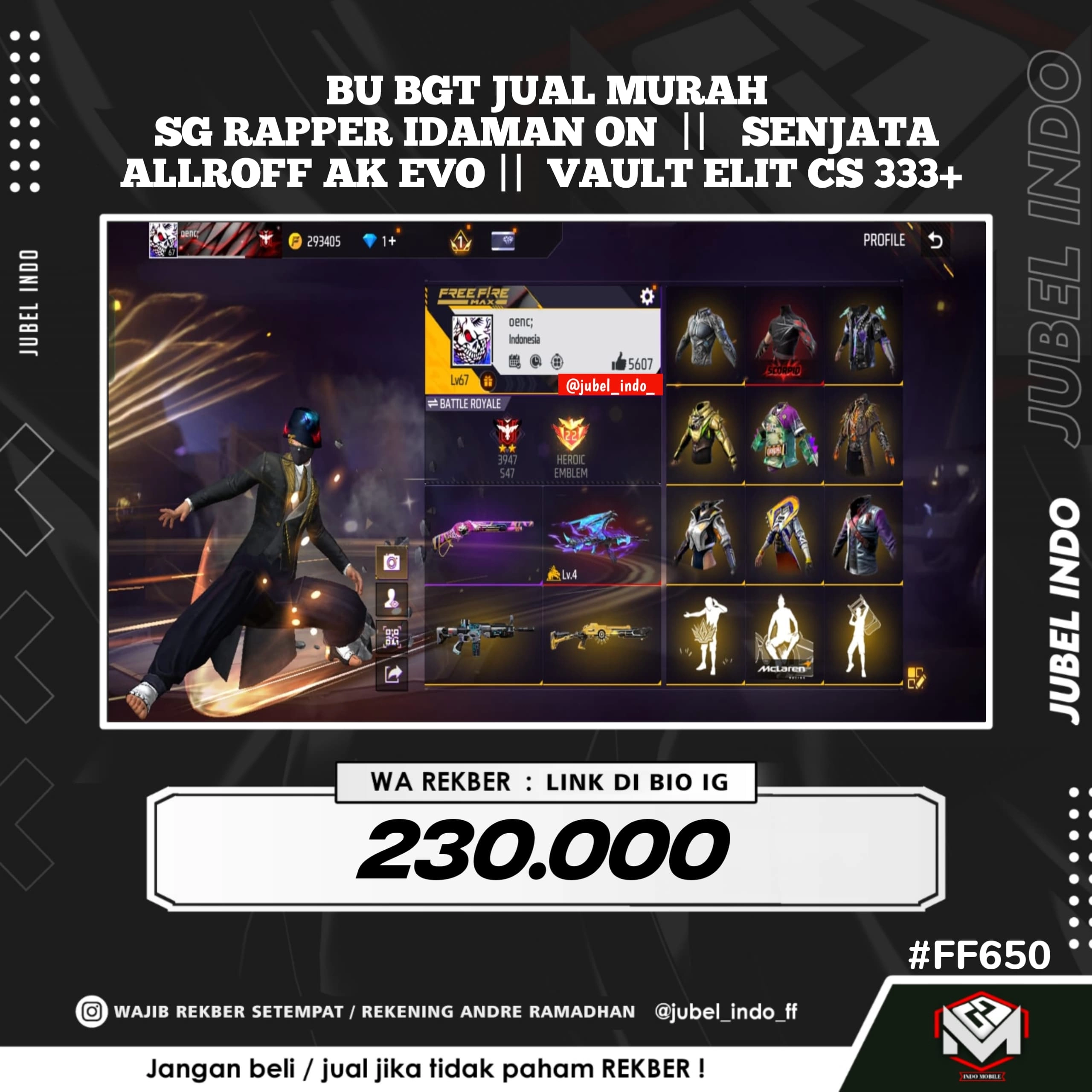 STOK FF #FF650
