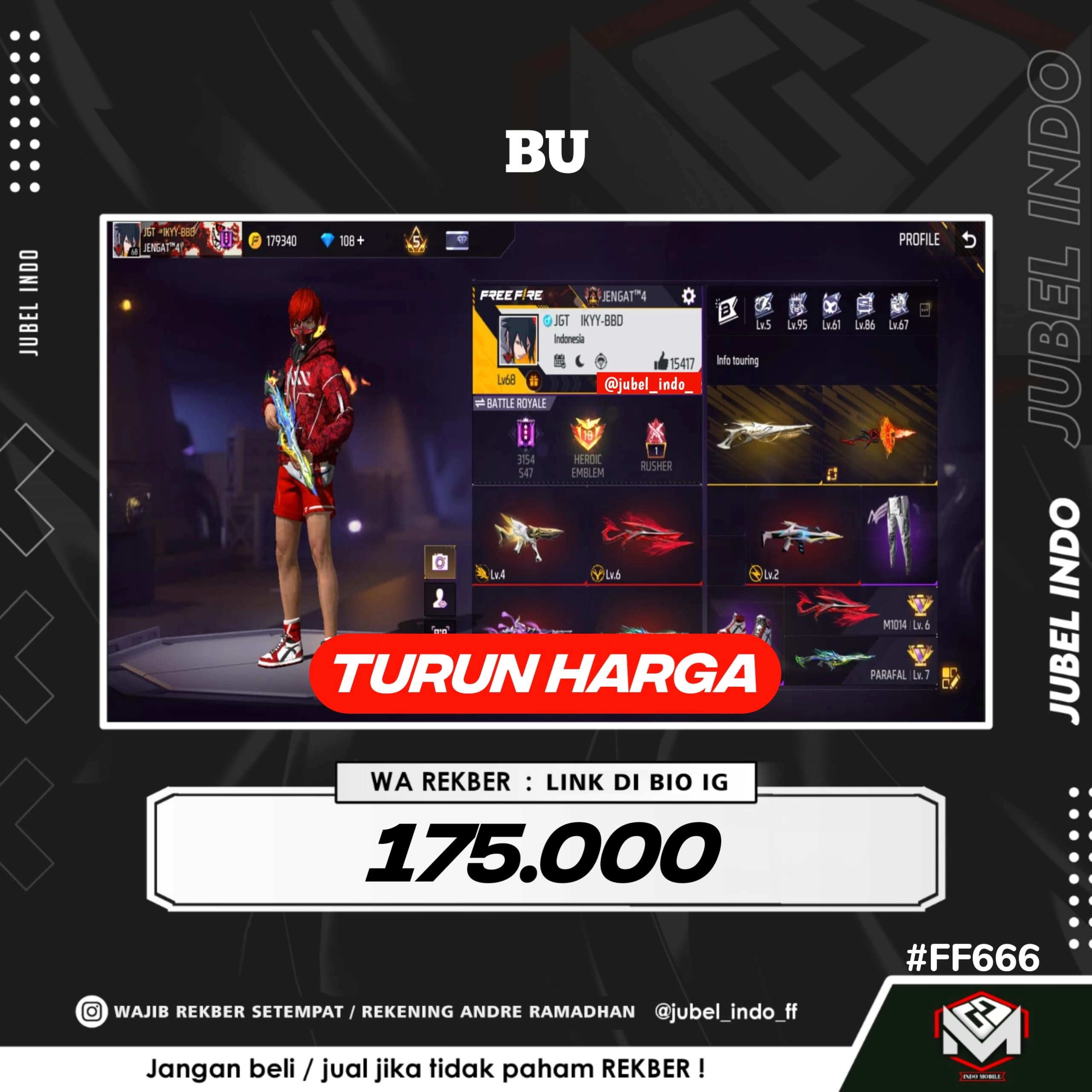 STOK FF #FF666