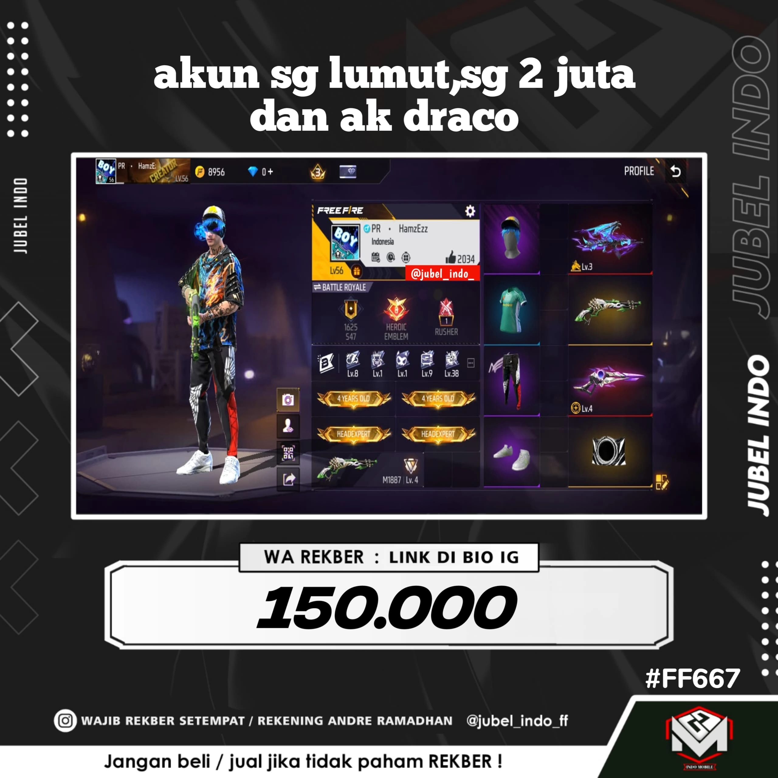 STOK FF #FF667