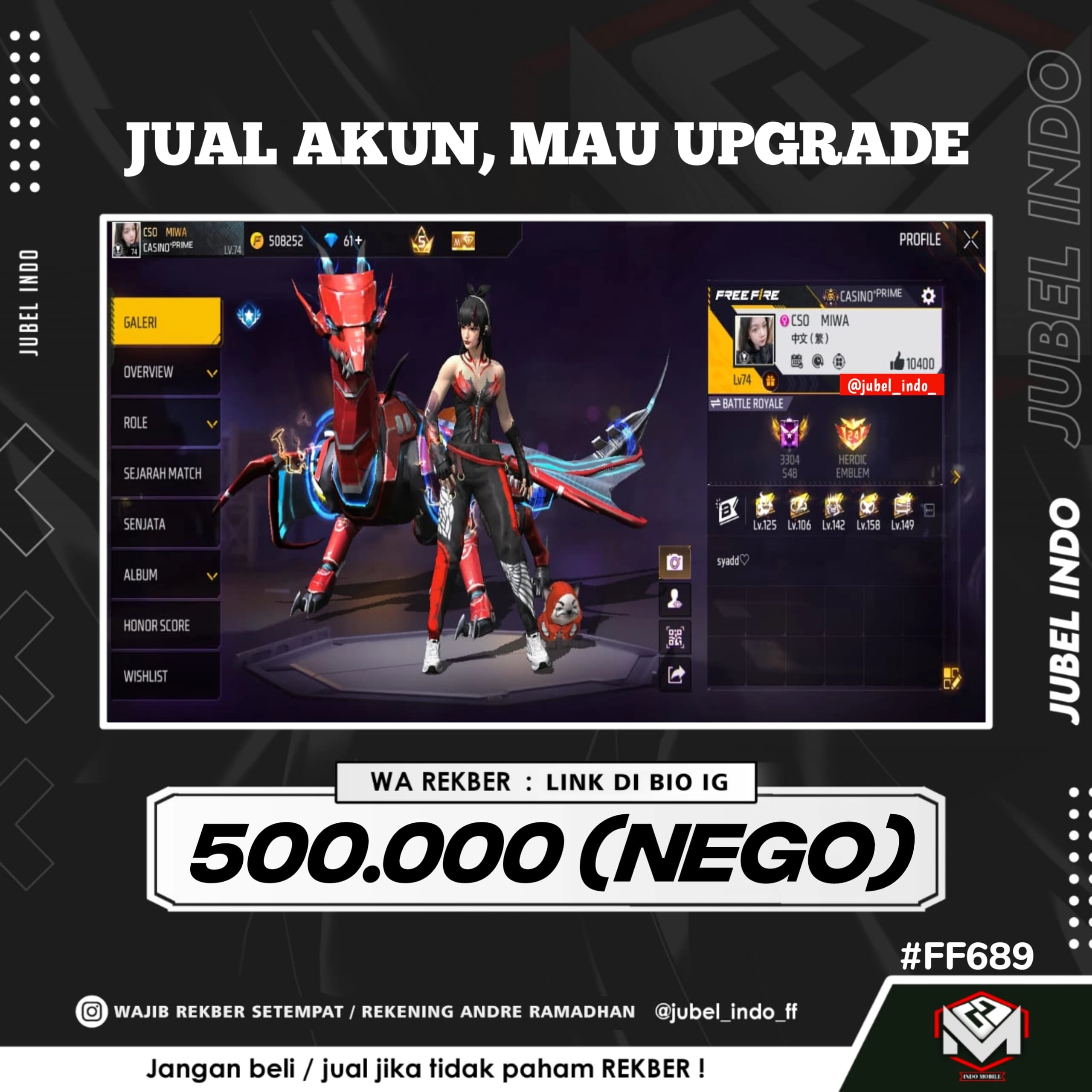 STOK FF #FF689