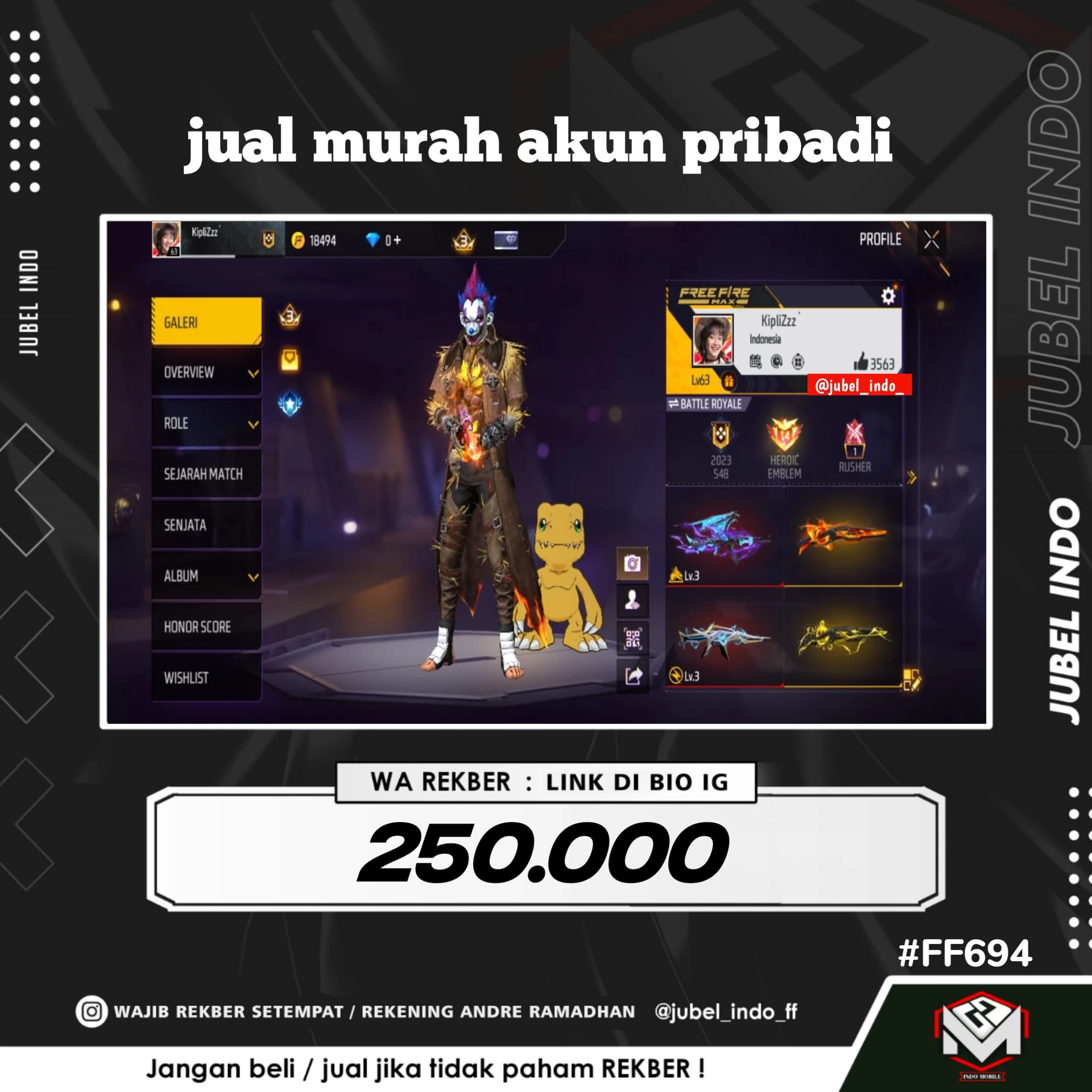 STOK FF #FF694