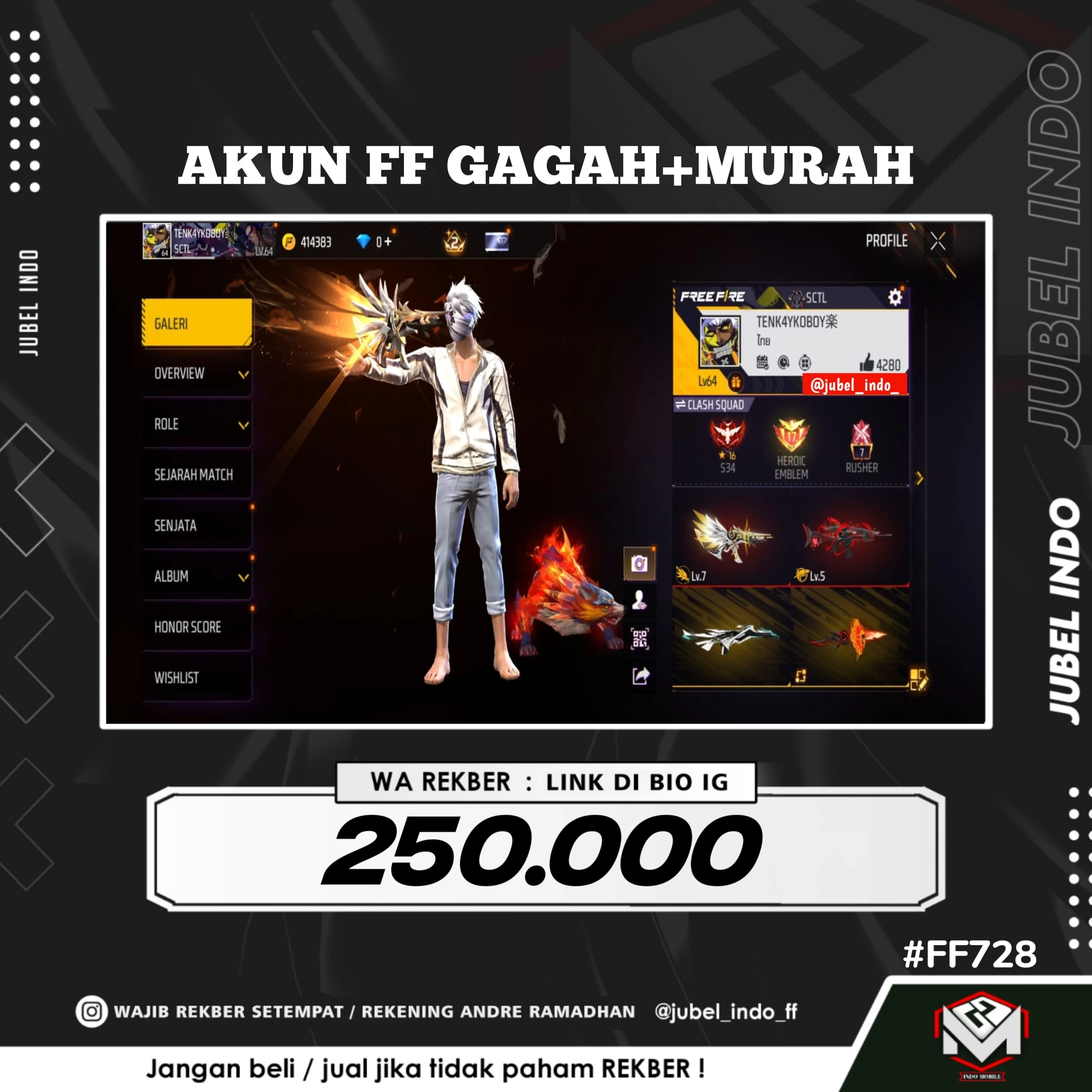 STOK FF #FF728