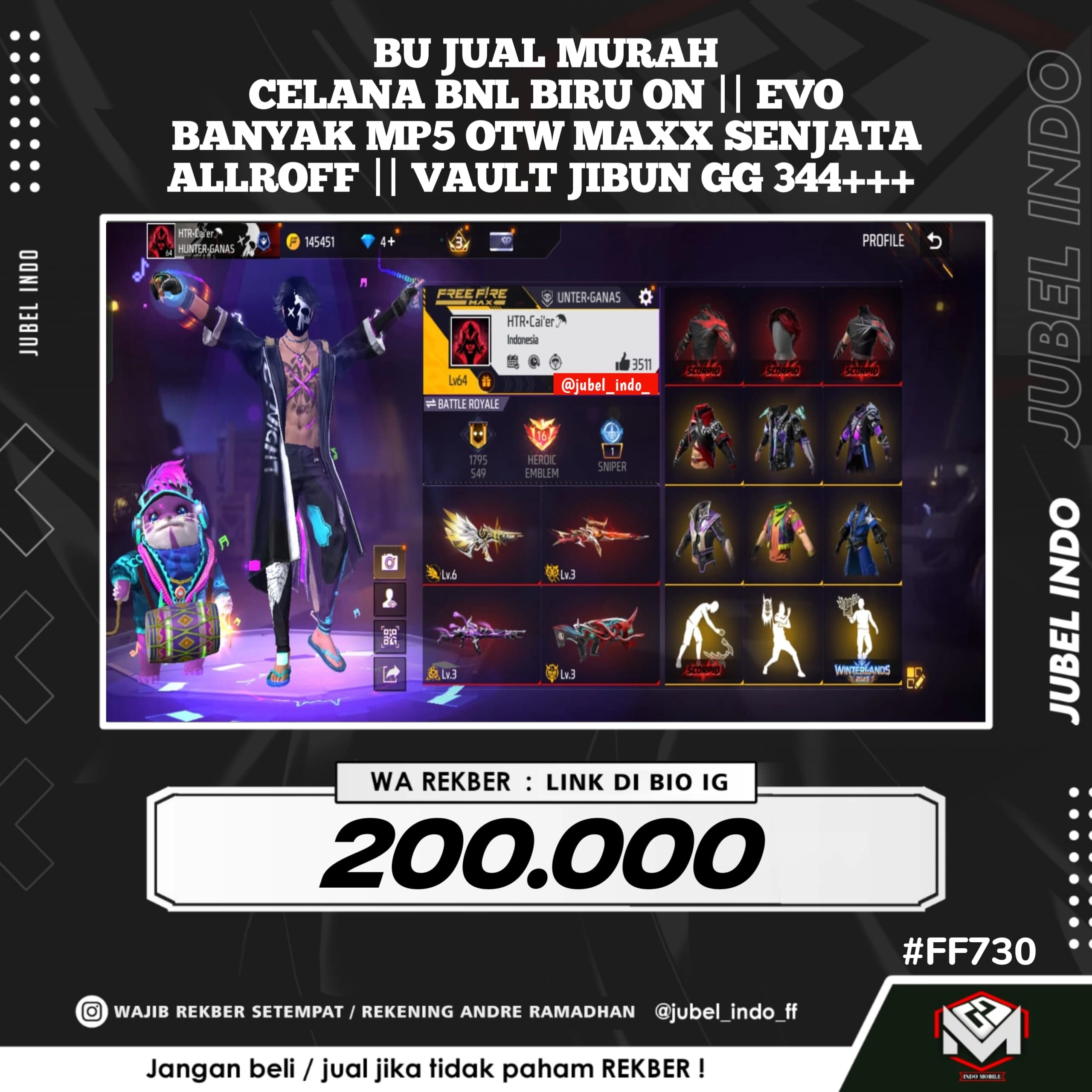STOK FF #FF730