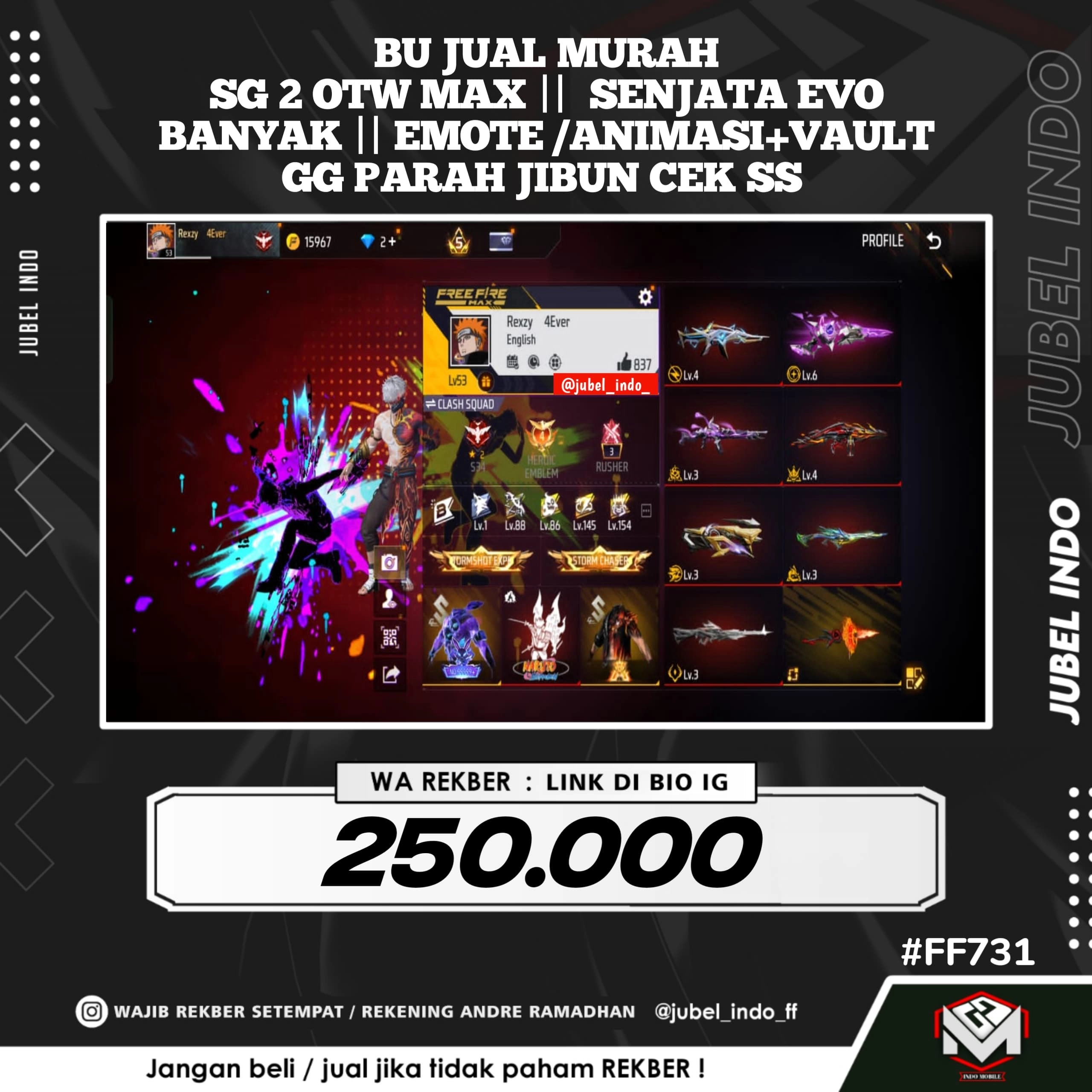 STOK FF #FF731