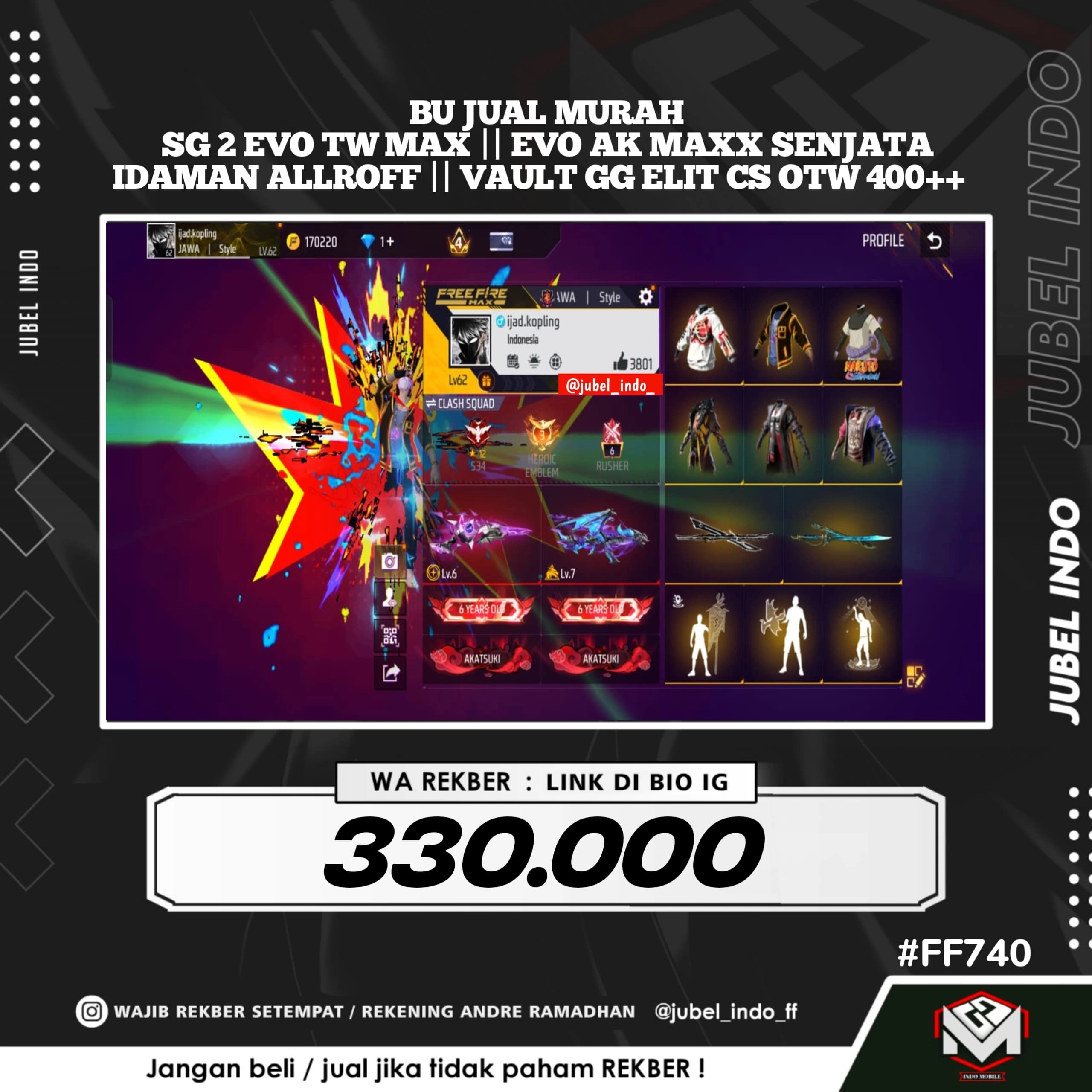 STOK FF #FF740