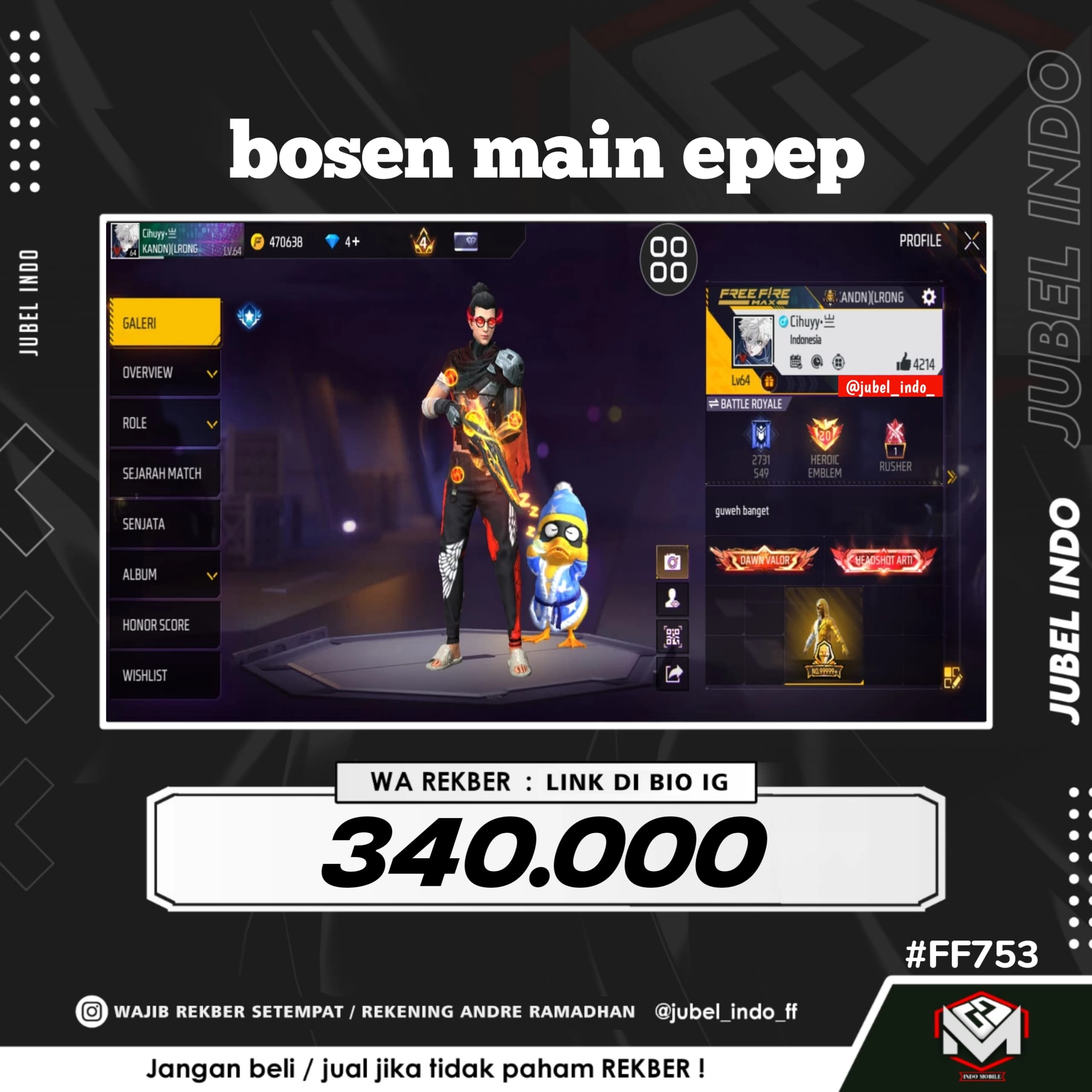 STOK FF #FF753